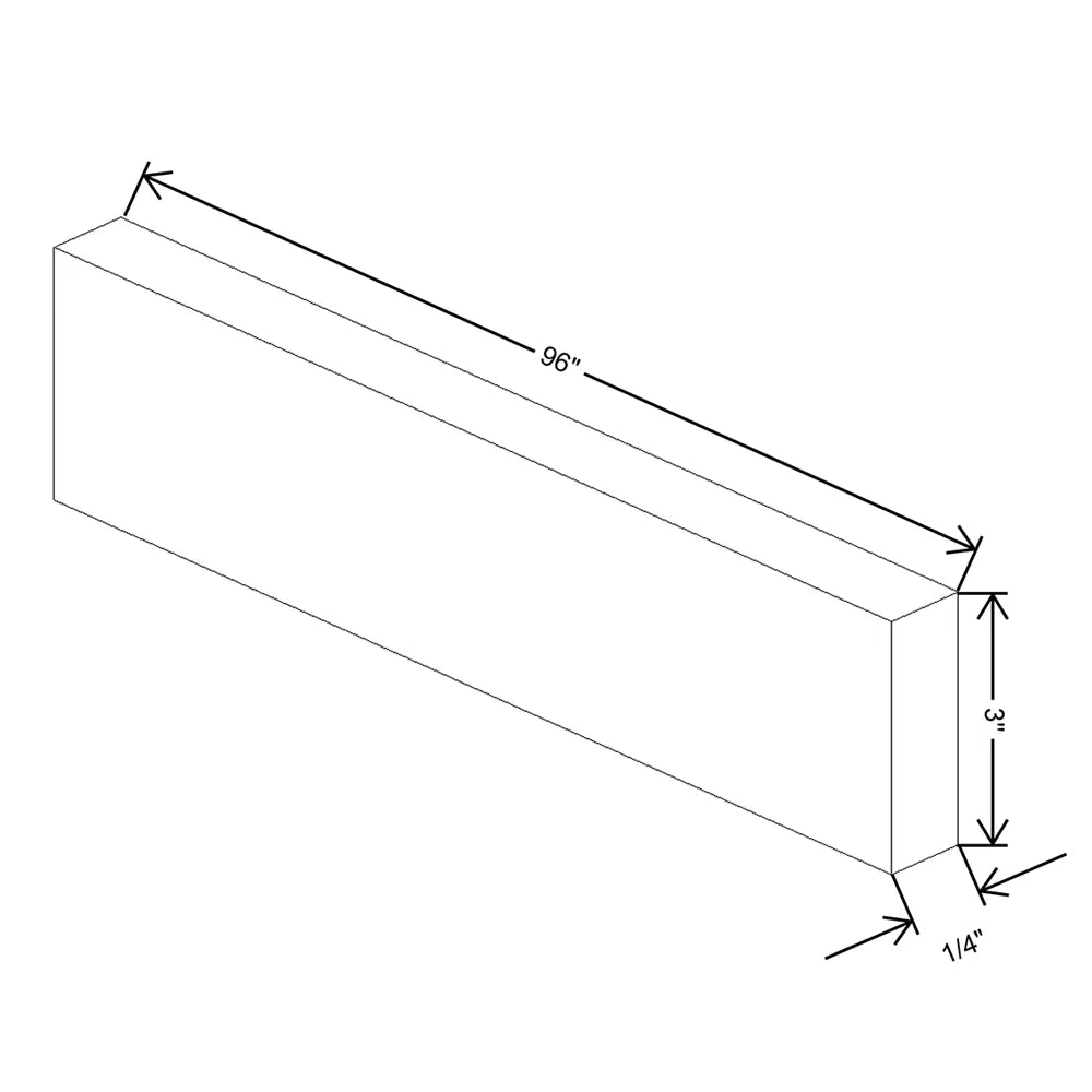 J&K Espresso K8 Tall Filler 3" W x 120" H