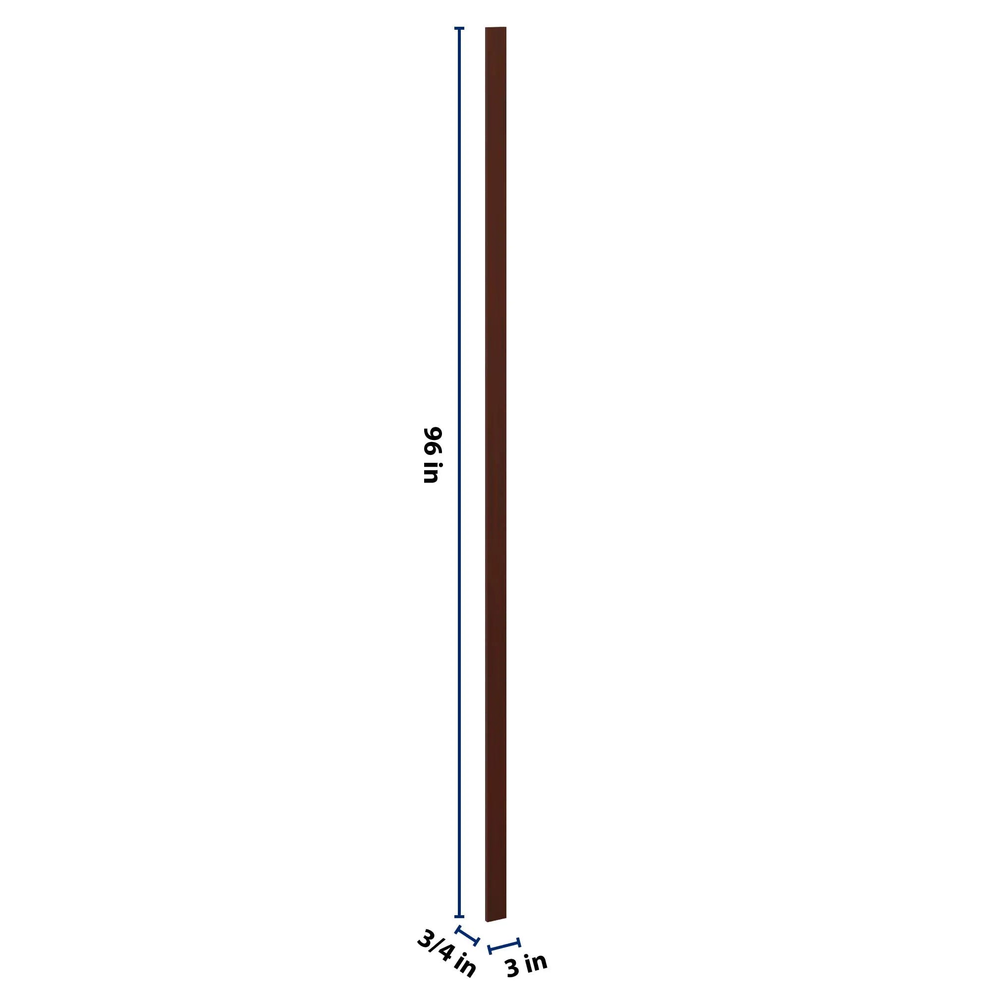 J&K Mahogany J5 Tall Filler 3" W x 120" H