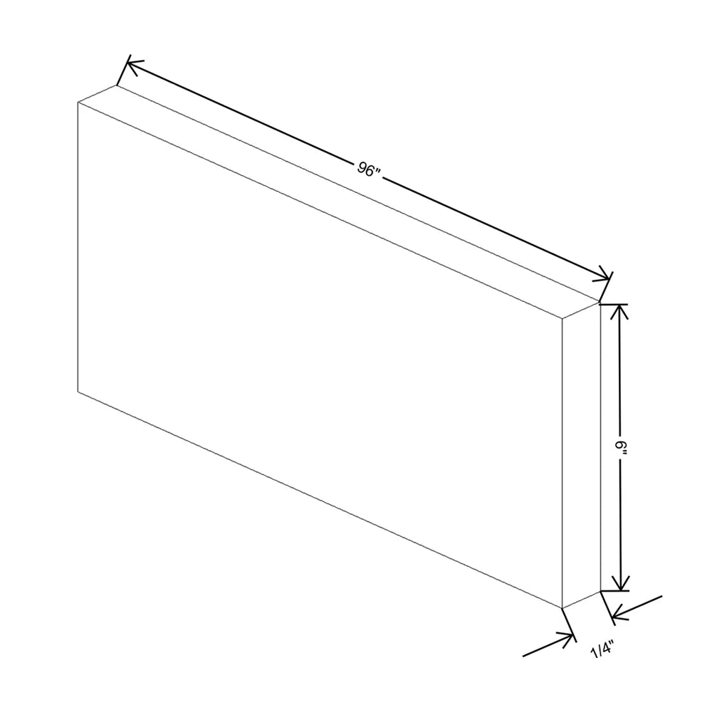 J&K Creme Glazed A7 Tall Filler 6" W x 120" H