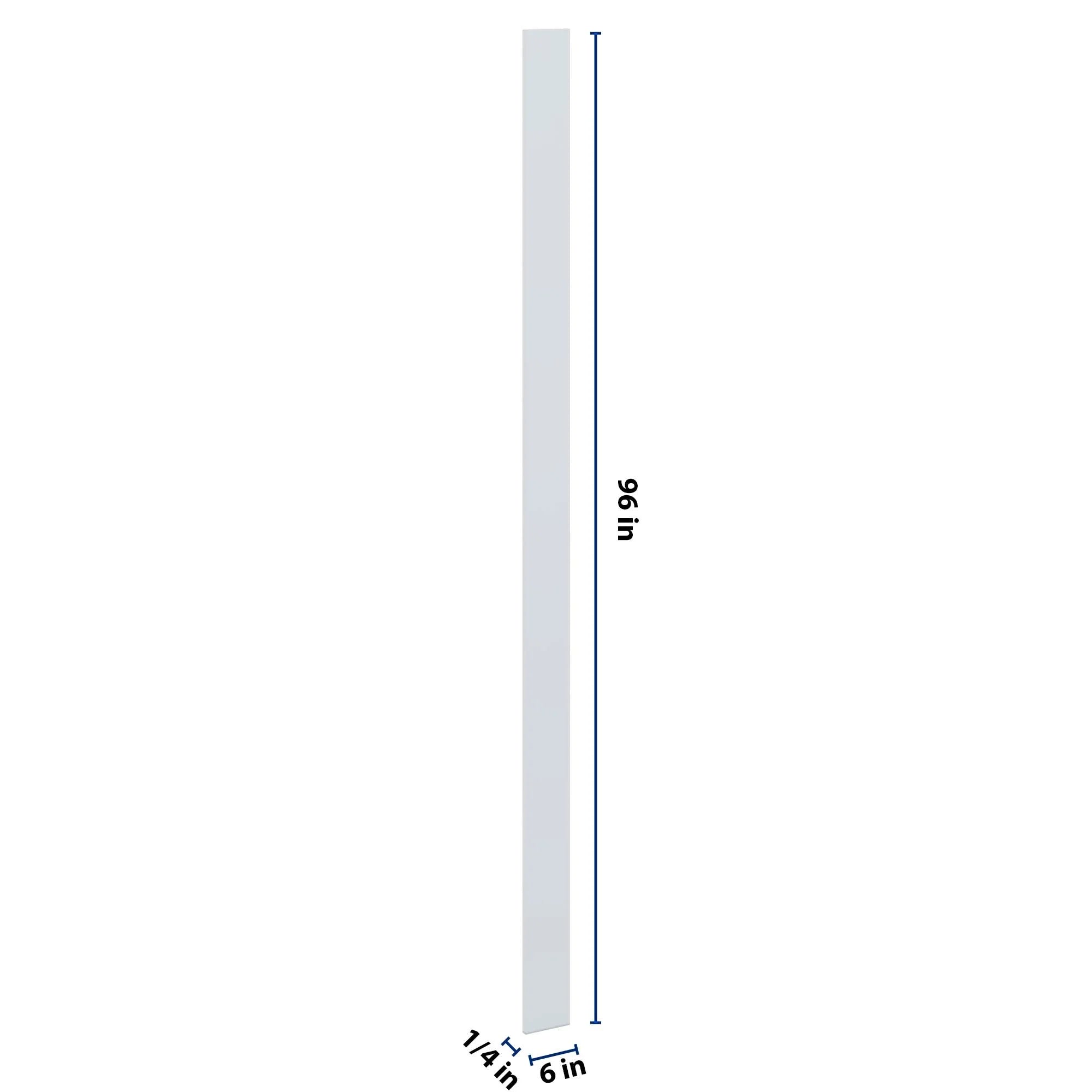 J&K White Shaker S8 Tall Filler 6" W x 120" H