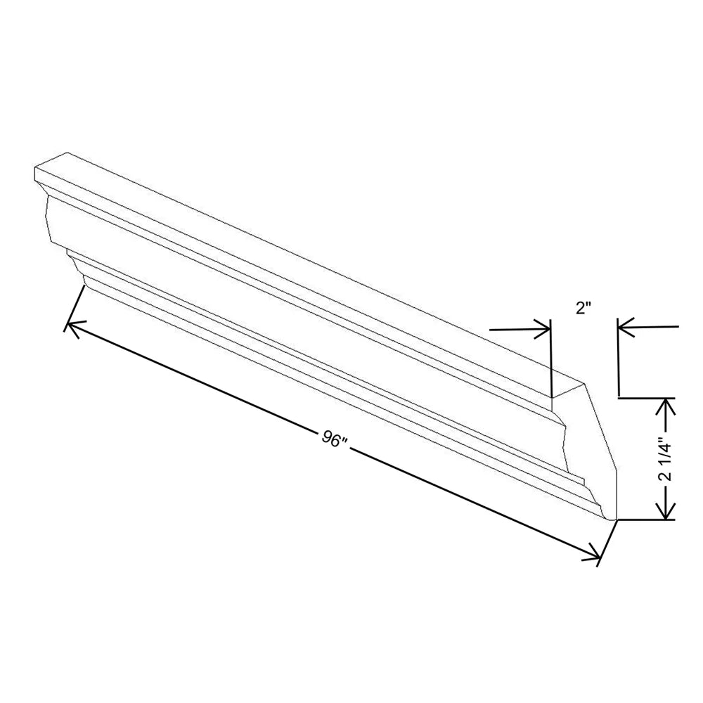 Kitchen Cabinet Distributors Essential White Traditional Crown Molding