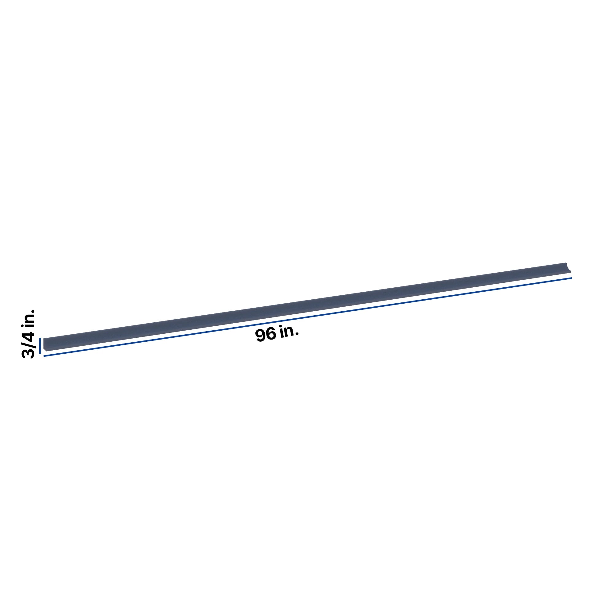 Modernform Cabinet Signature Blue 96" W X 3/4" H X 3/4" D Cove Molding
