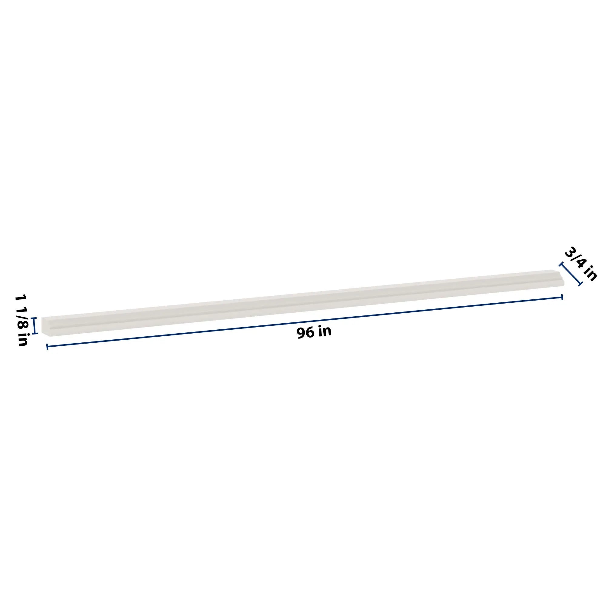 J&K Dove E1 96" W Chair Rail Molding