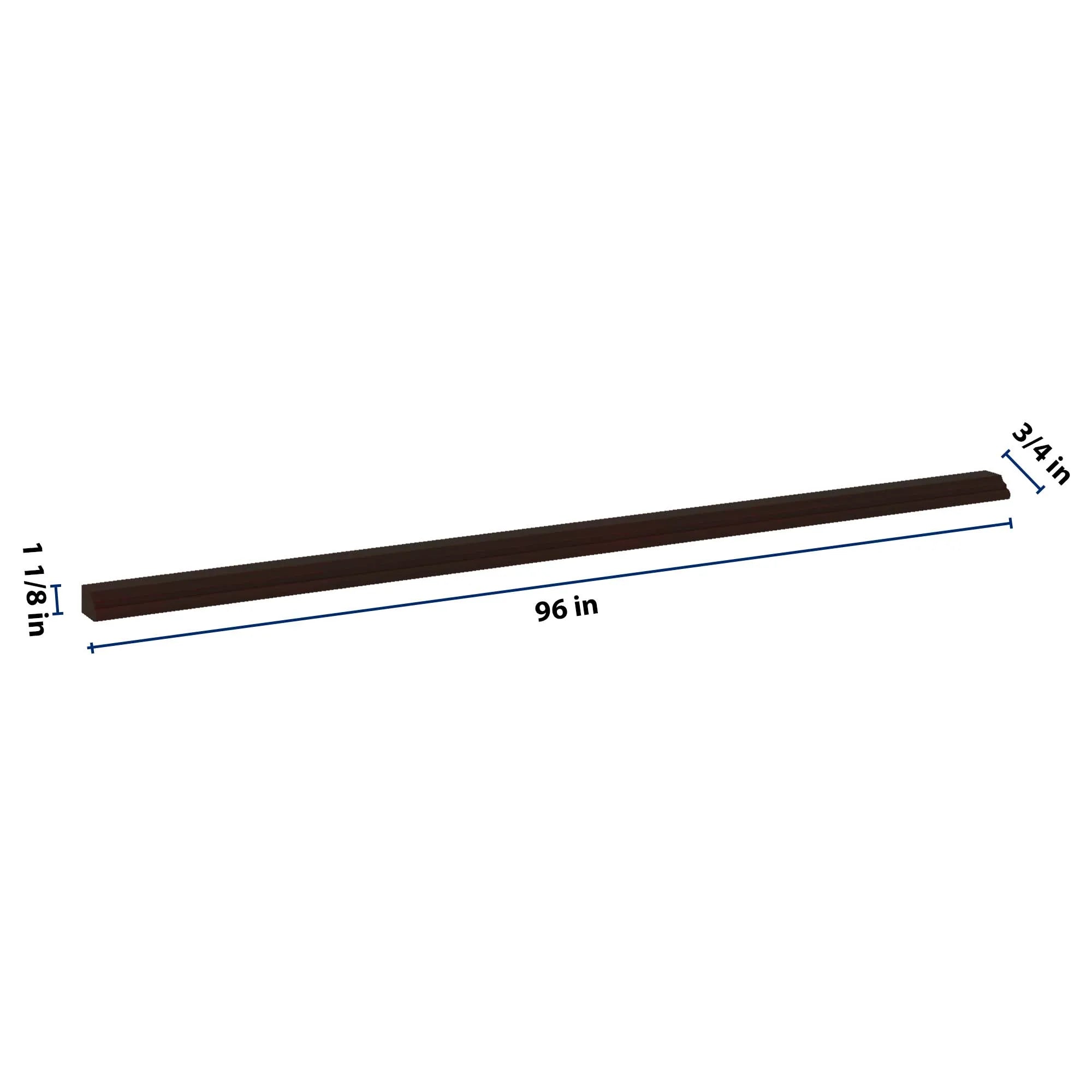 J&K Java Coffee S1 96" W Chair Rail Molding