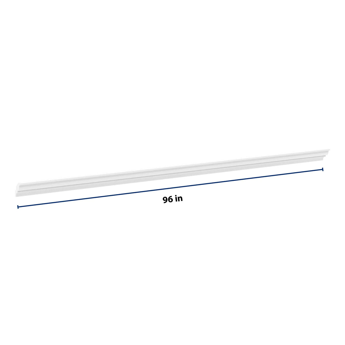 cnc luxor white 96 w x 2 h x 2 d crown molding
