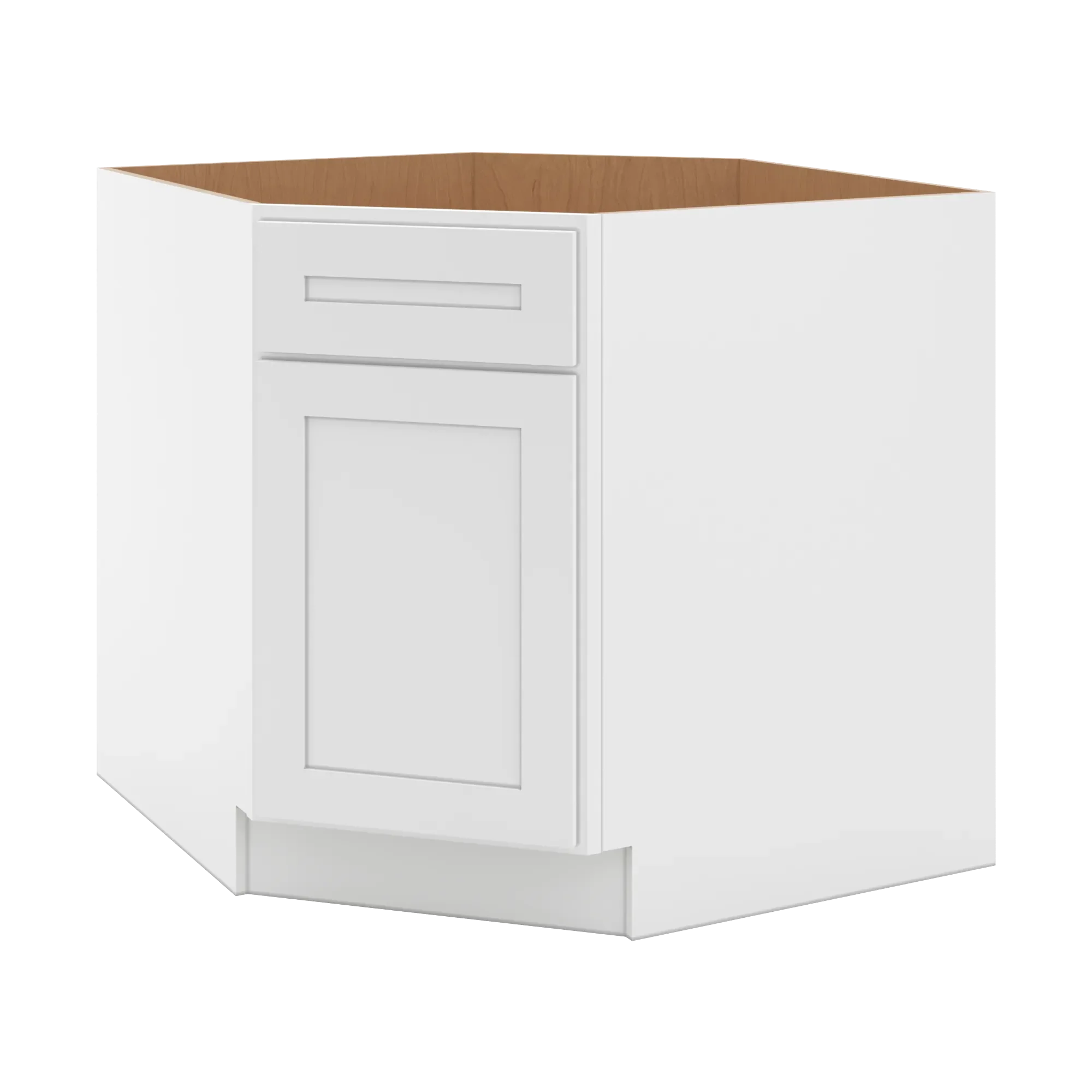 cnc luxor 5 piece white 36 w diagonal corner sink base cabinet