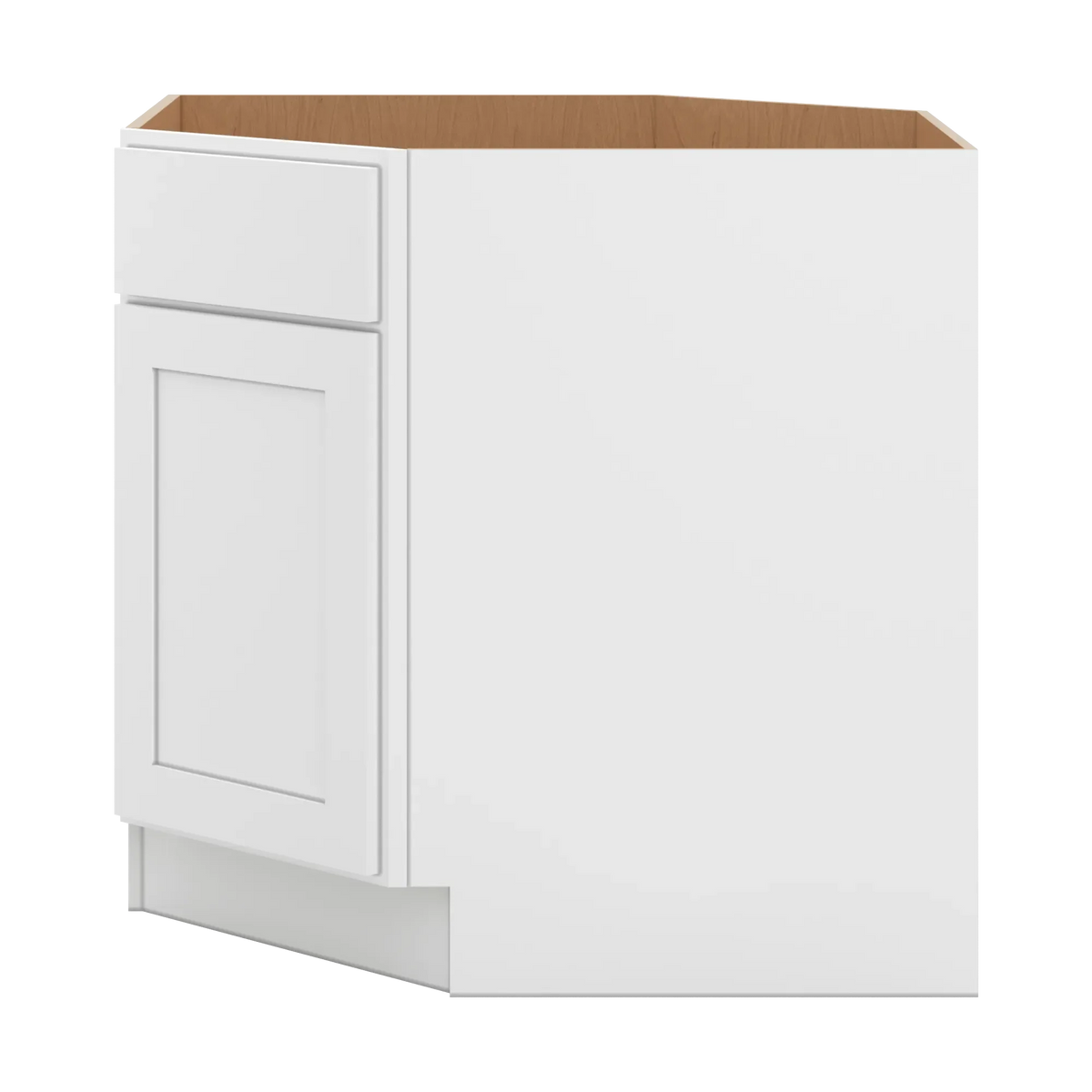 cnc luxor white 36 w diagonal corner sink base cabinet