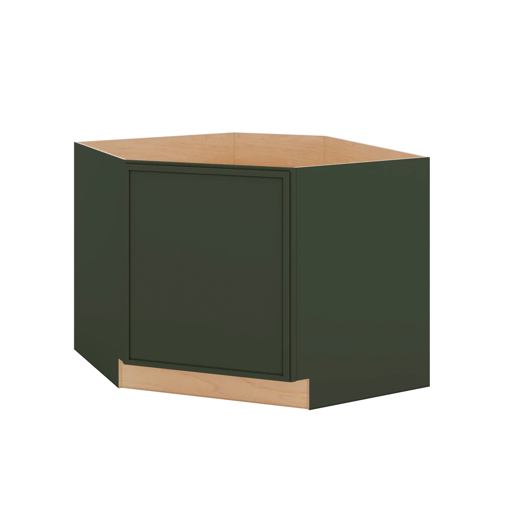 Modernform Cabinet Slim Sage Green 42" W X 34 1/2" H X 24" D Diagonal Corner Sink Base Cabinet