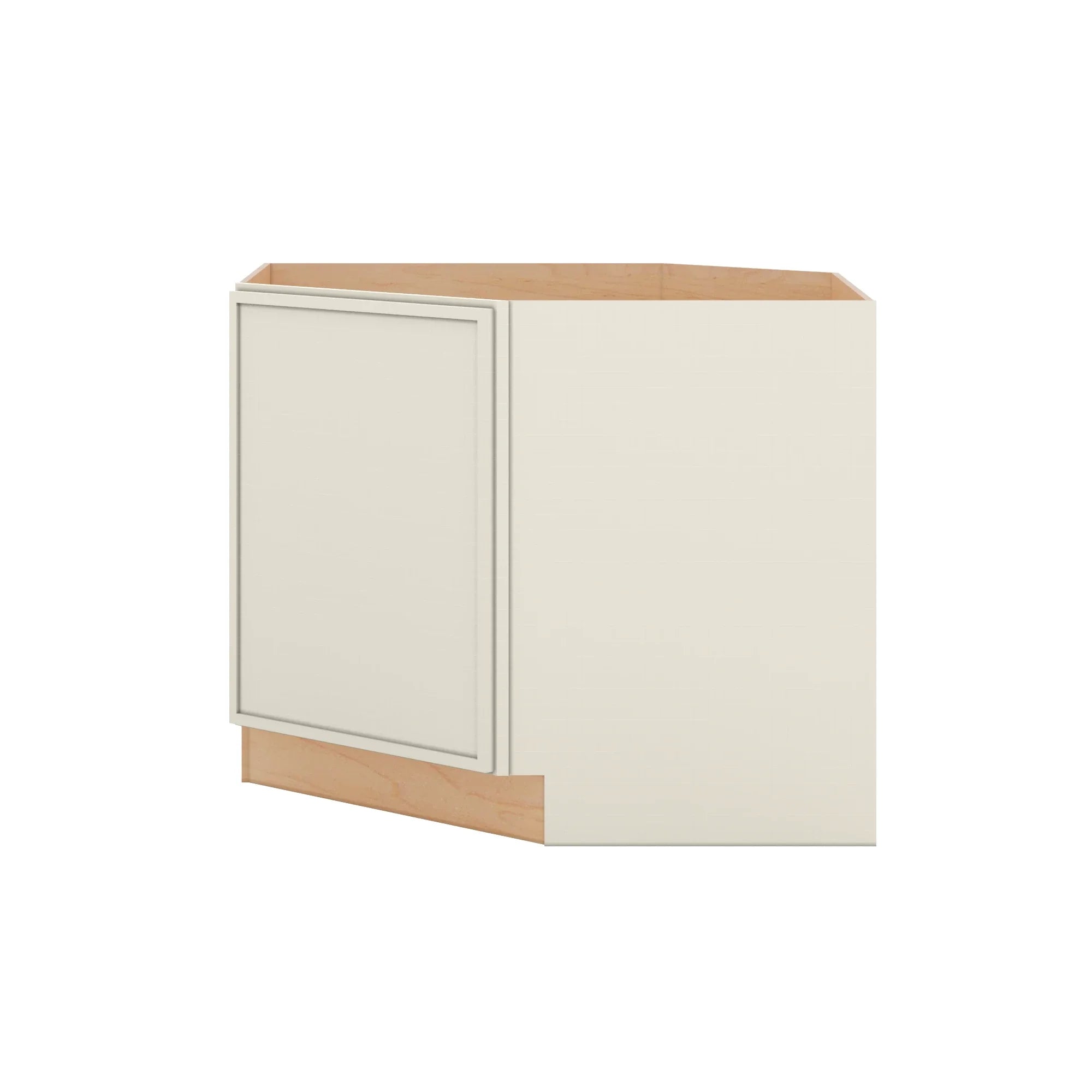 Modernform Cabinet Slim Dove White 42" W X 34 1/2" H X 24" D Diagonal Corner Sink Base Cabinet