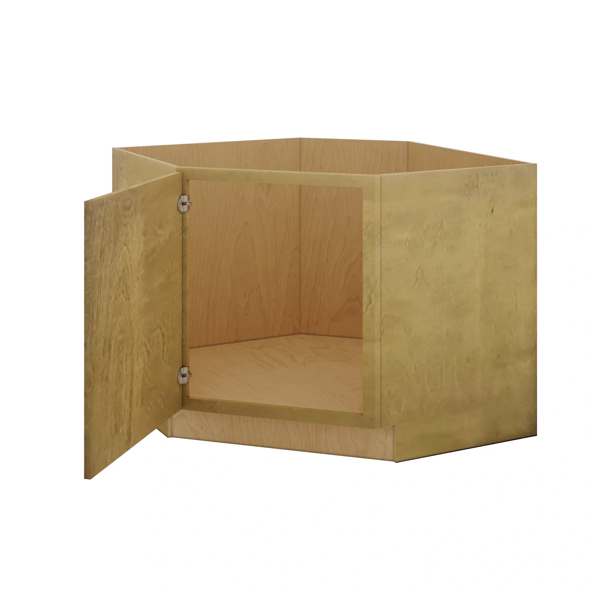 Modernform Cabinet Natural Shaker 42" W X 34 1/2" H X 24" D Diagonal Corner Sink Base Cabinet