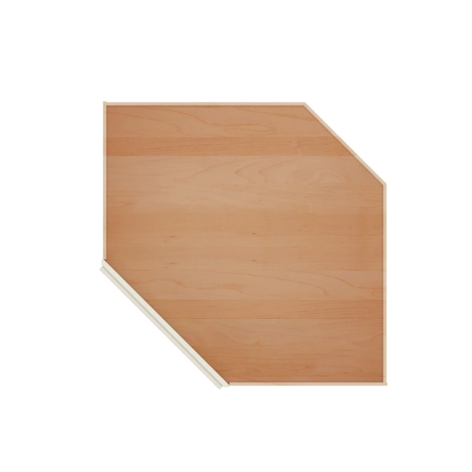 Modernform Cabinet Slim Dove White 42" W X 34 1/2" H X 24" D Diagonal Corner Sink Base Cabinet