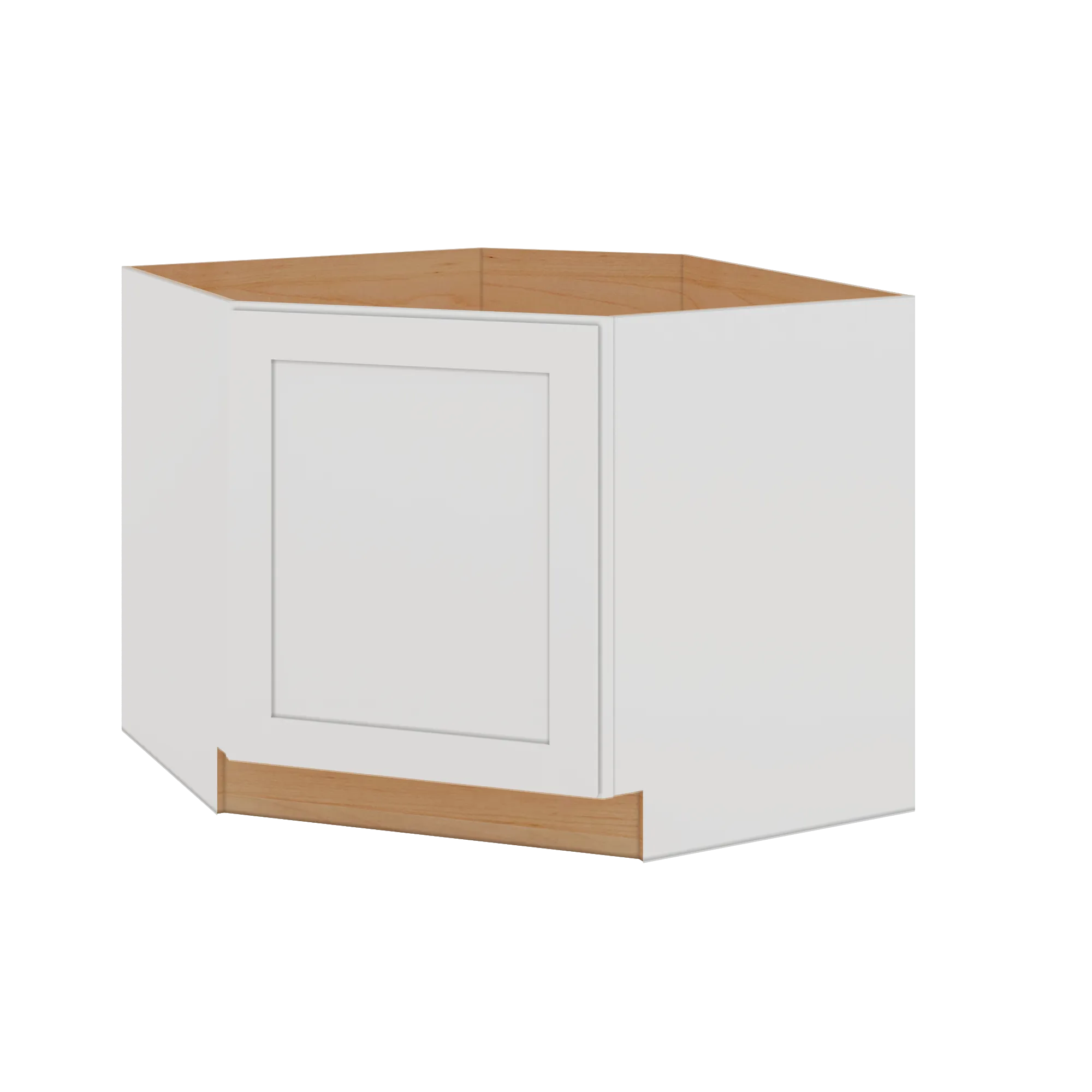 Modernform Cabinet White Shaker 42" W X 34 1/2" H X 24" D Diagonal Corner Sink Base Cabinet