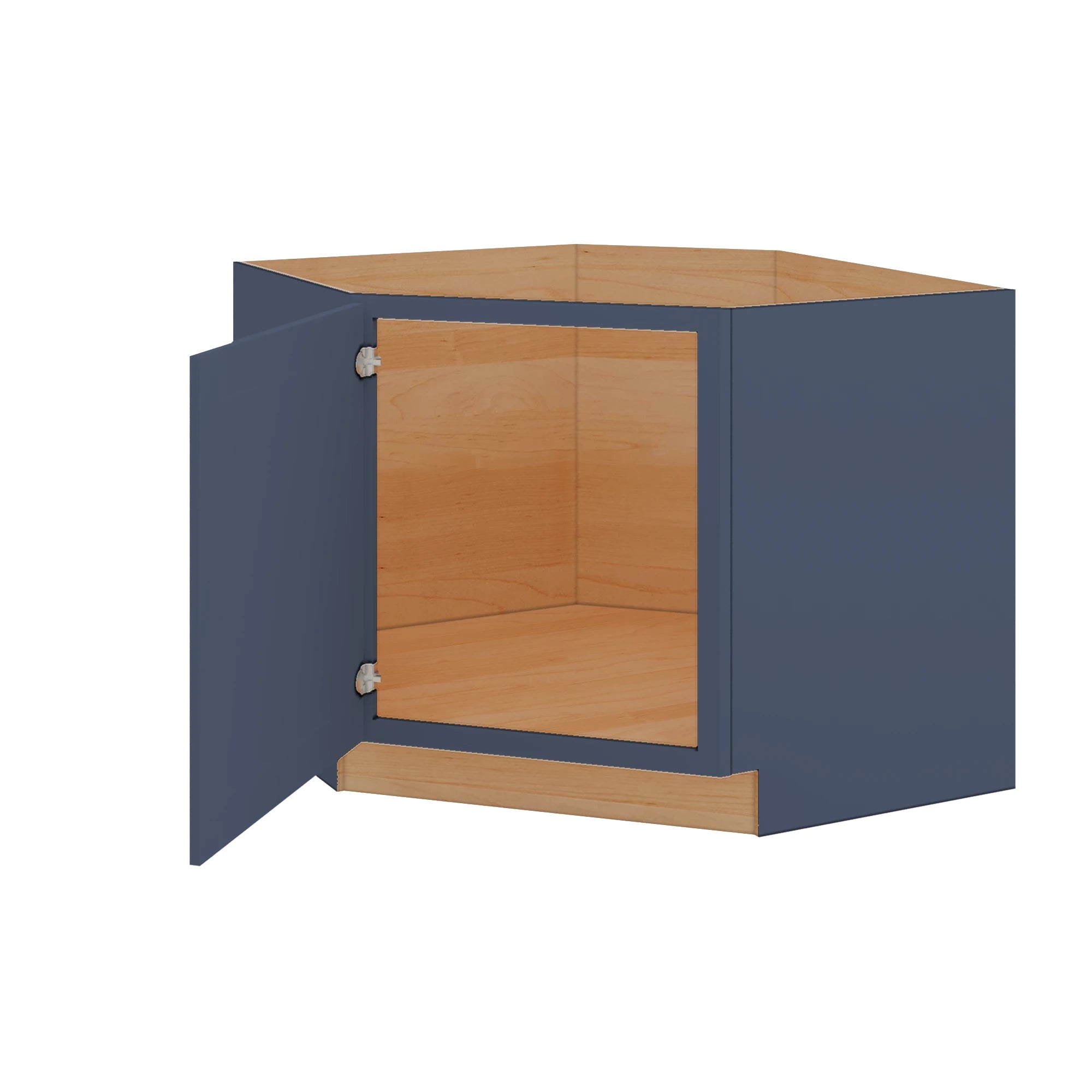 Modernform Cabinet Signature Blue 42" W X 34 1/2" H X 24" D Diagonal Corner Sink Base Cabinet