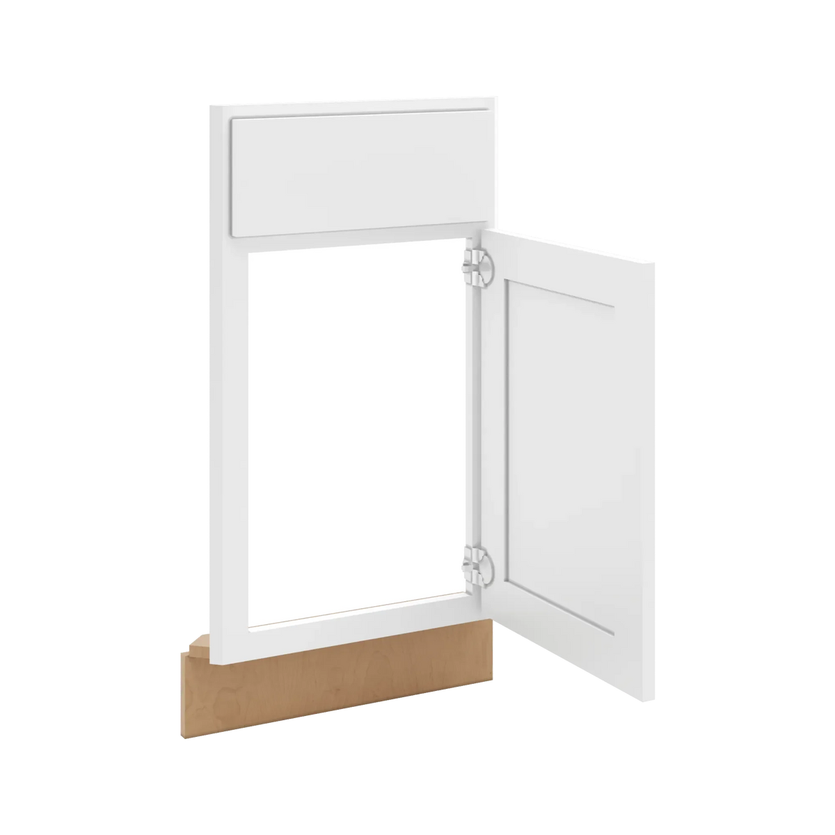 cnc luxor white 36 w diagonal corner sink front