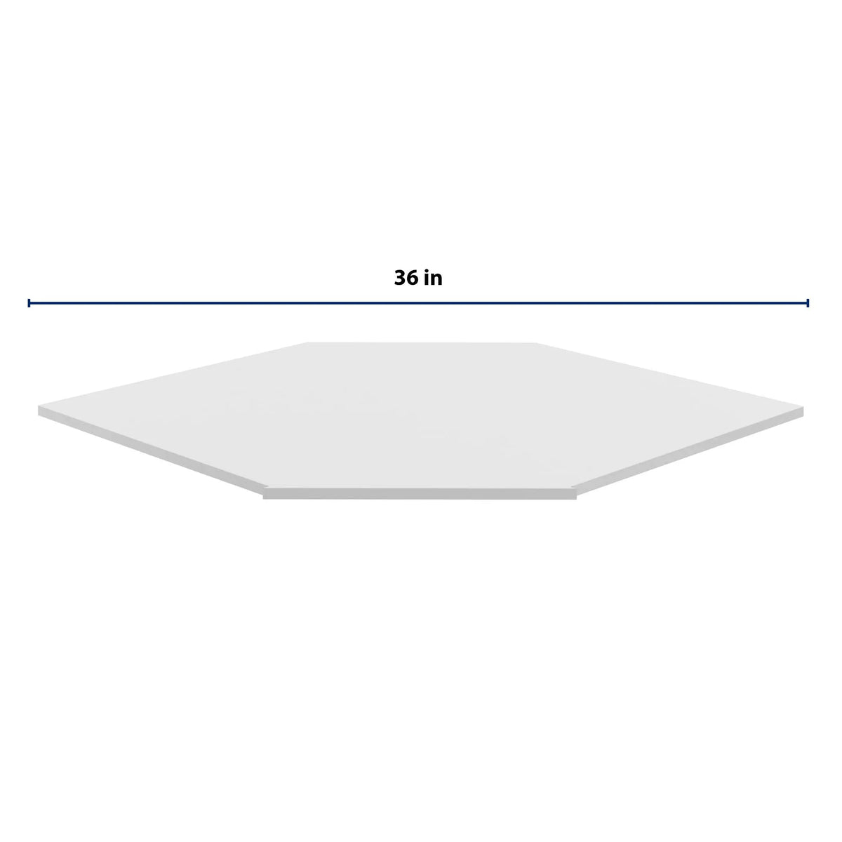 CNC Luxor 5-Piece White 36" Diagonal Corner Sink Floor