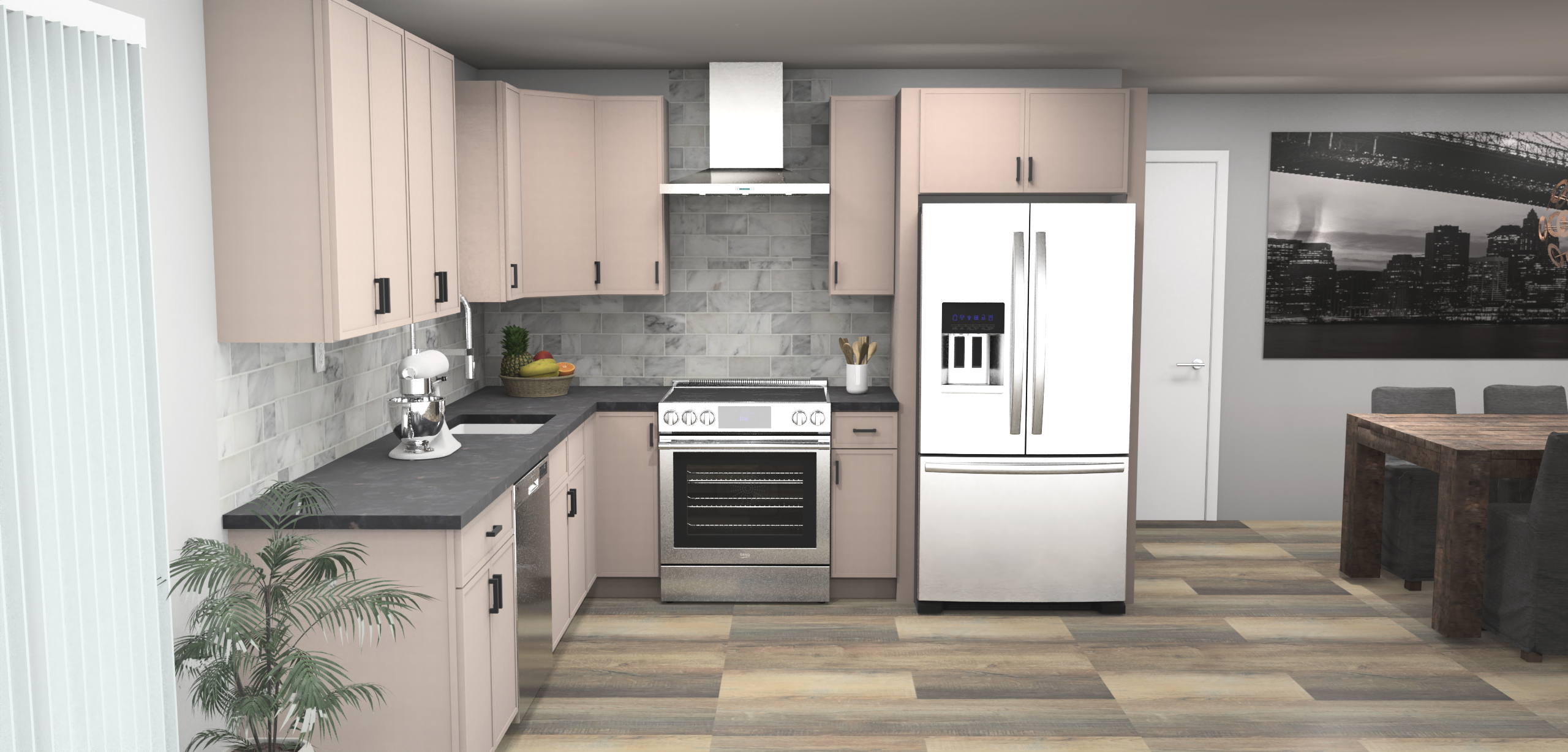 Cubitac Madison Dusk 10 x 10 L Shaped Kitchen