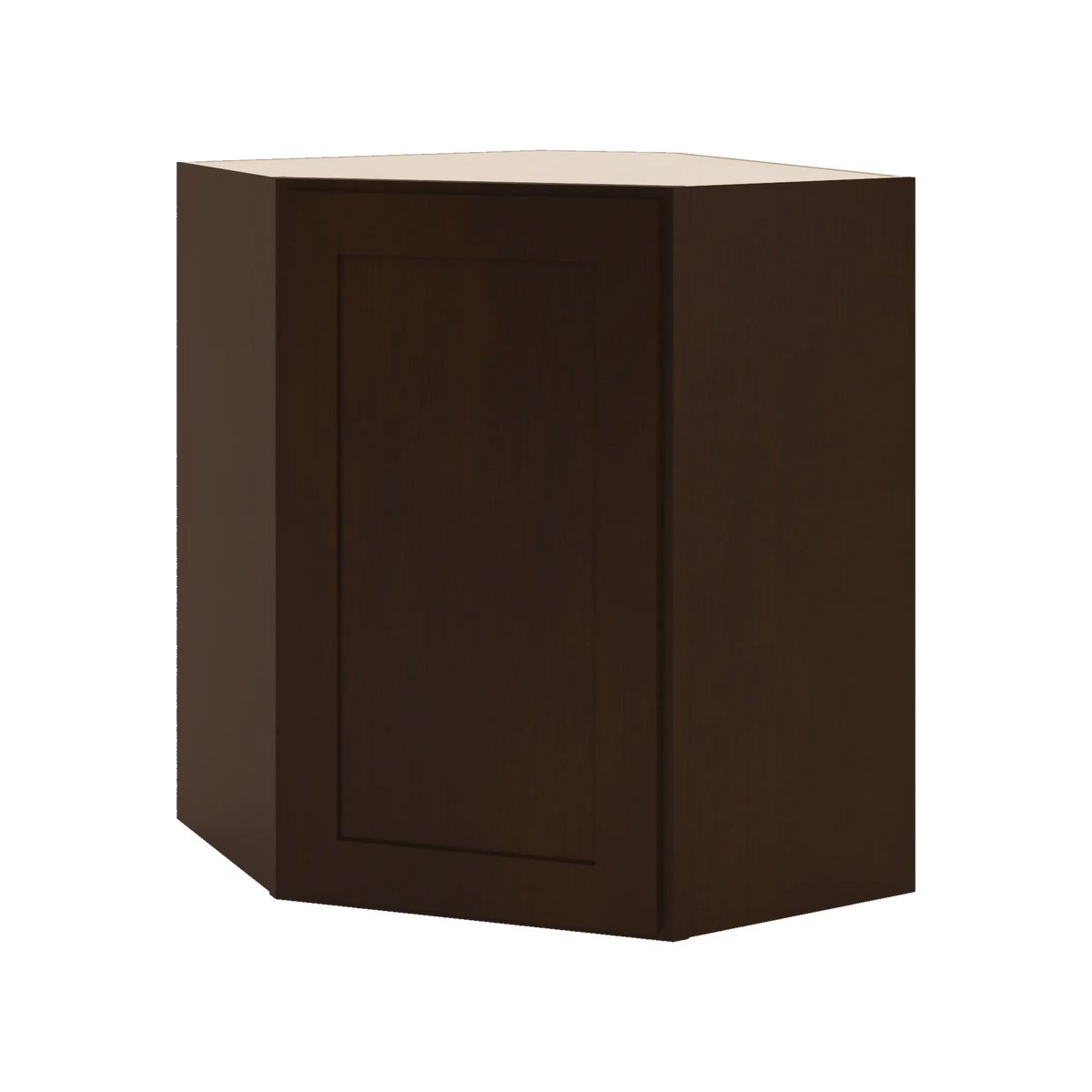 CNC Luxor 5-Piece Espresso 24" W X 30" H Diagonal Corner Wall Cabinet