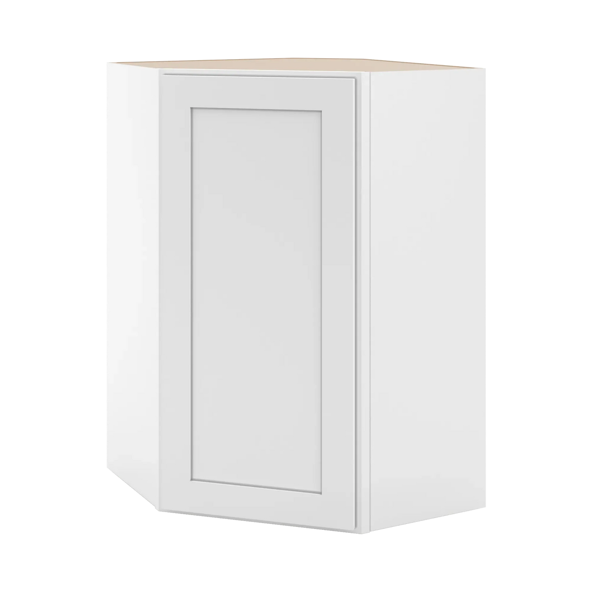 cnc luxor white 24 w x 36 h diagonal corner wall cabinet