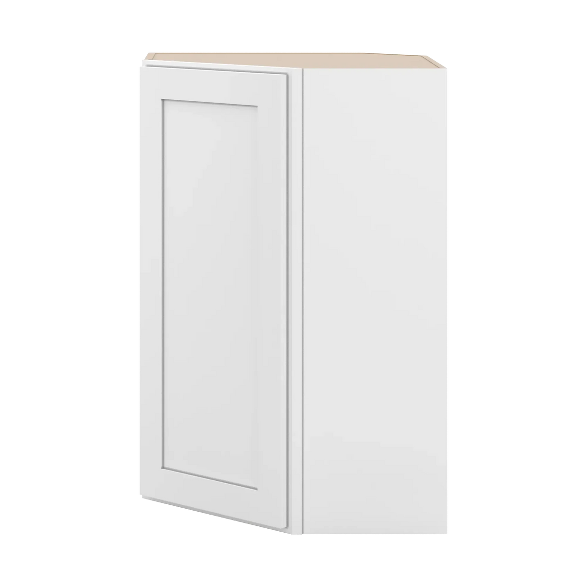 cnc luxor white 24 w x 36 h diagonal corner wall cabinet