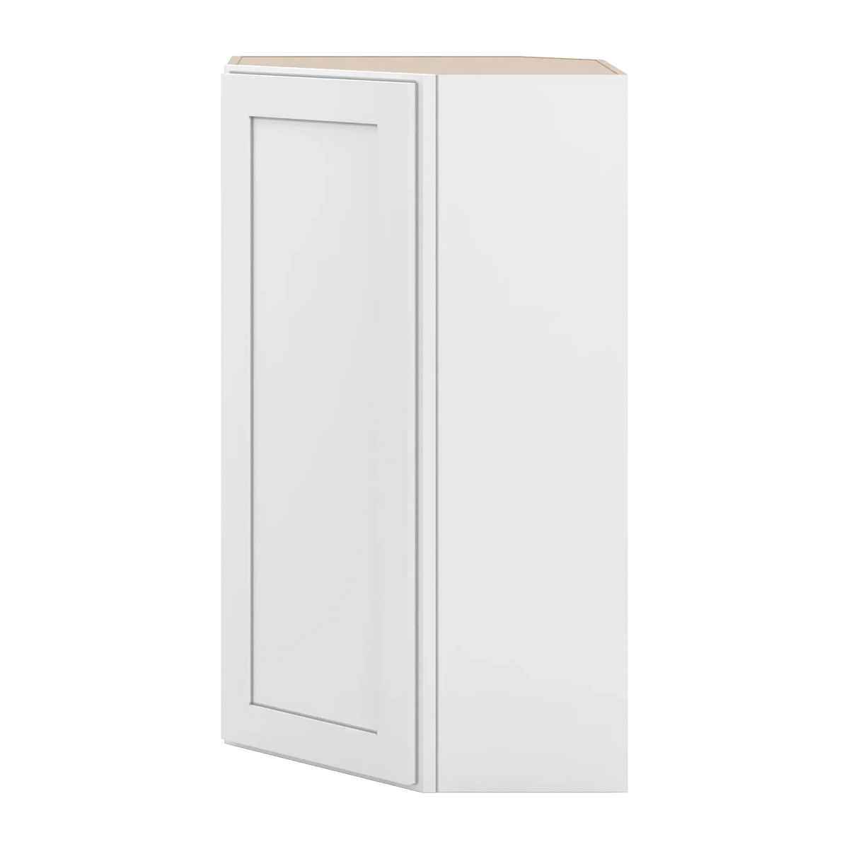 cnc luxor white 24 w x 42 h diagonal corner wall cabinet