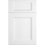 Cubitac Imperial Bergen Latte Reversed Raised Center Panel White Door Sample