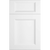 Cubitac Imperial Bergen Latte Reversed Raised Center Panel White Door Sample