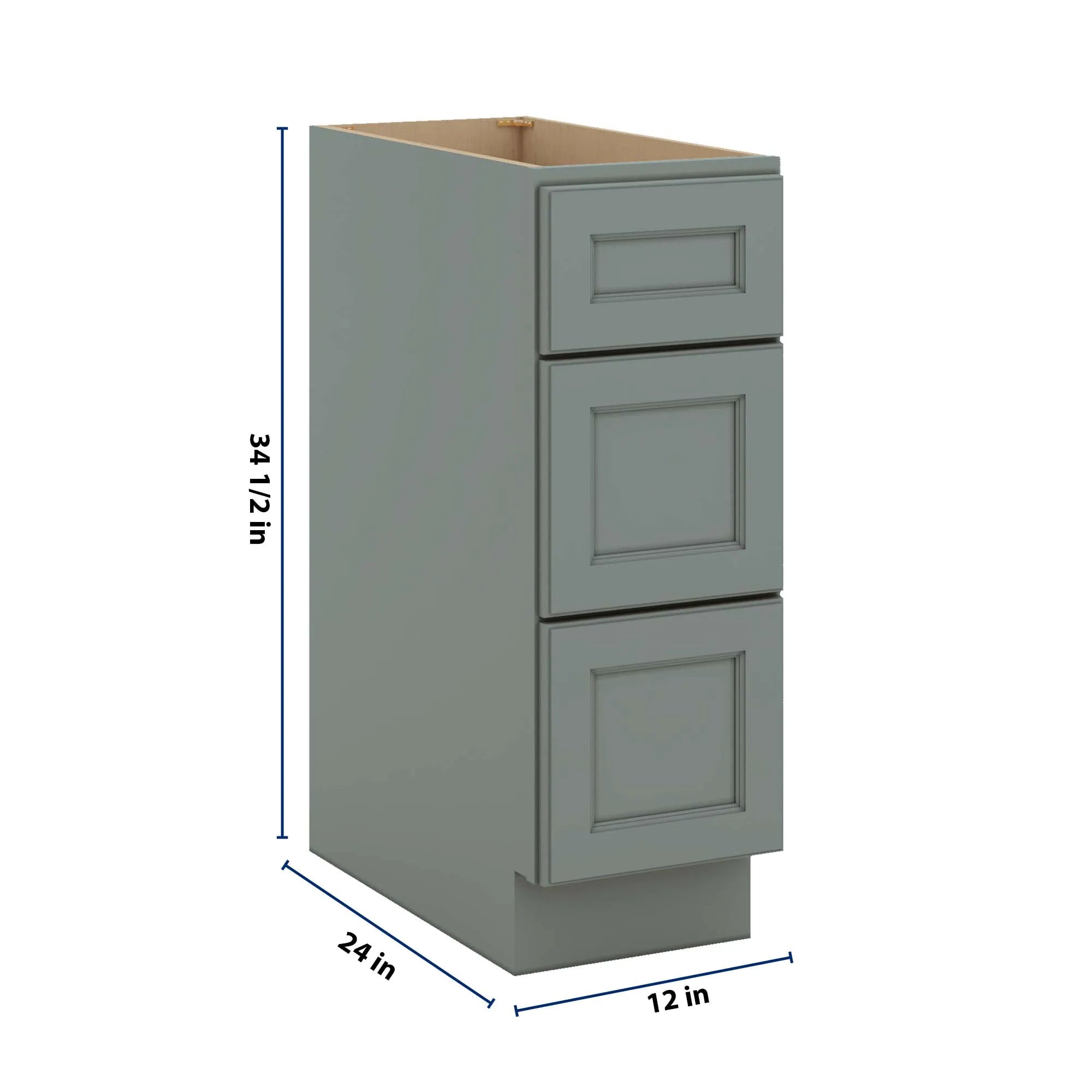 J&K Sage E3 Base w/3 Drawers - 12" W