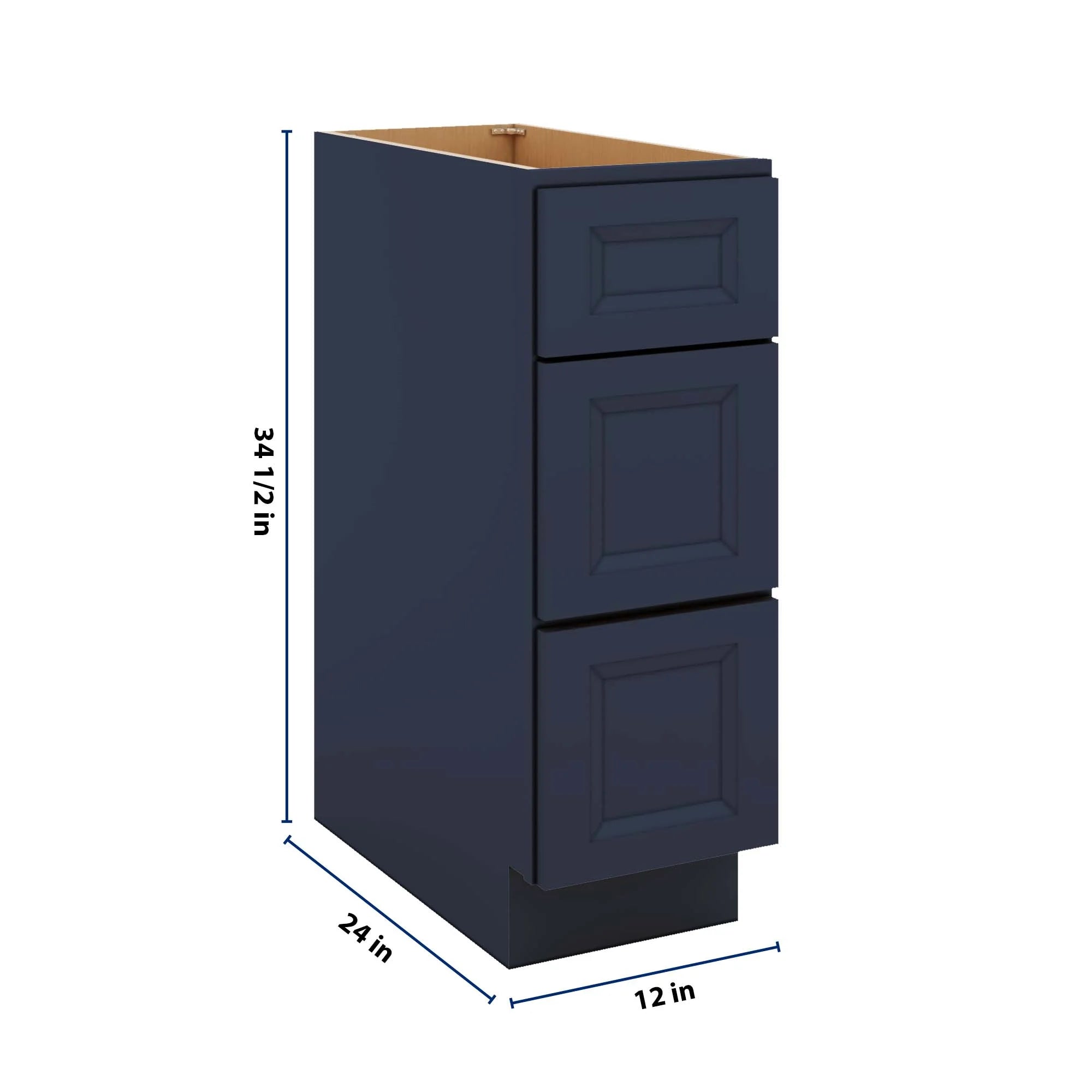J&K Naval B7 Base w/3 Drawers - 12" W