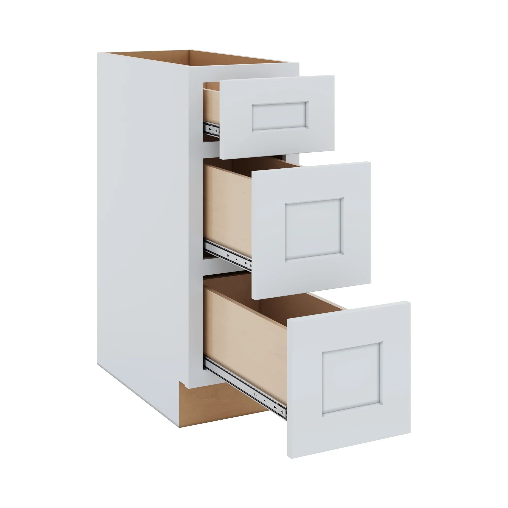 3 Drawers   12" W