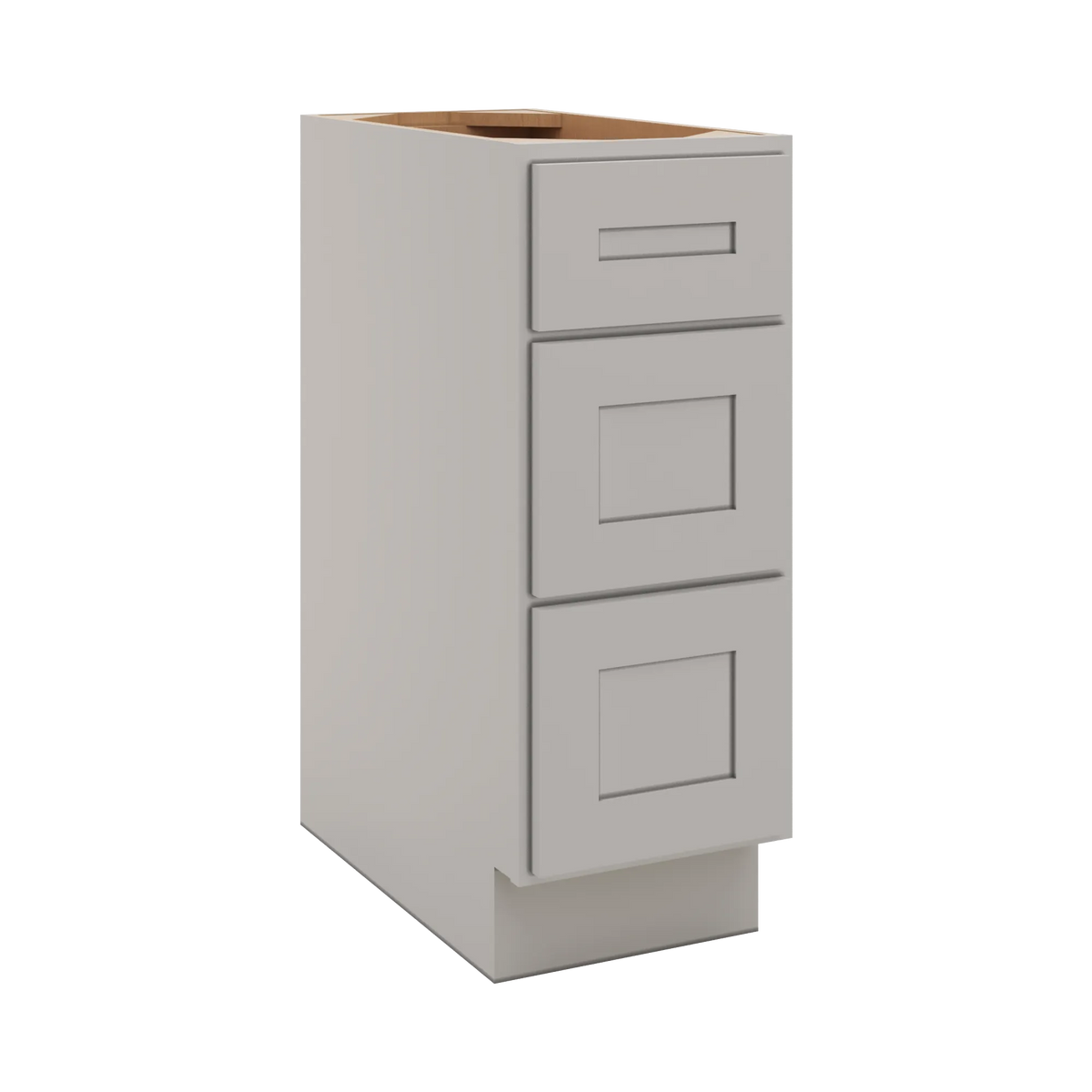 CNC Luxor 5-Piece Misty Grey 12" W X 32 1/2" H 3 Drawer Base Cabinet