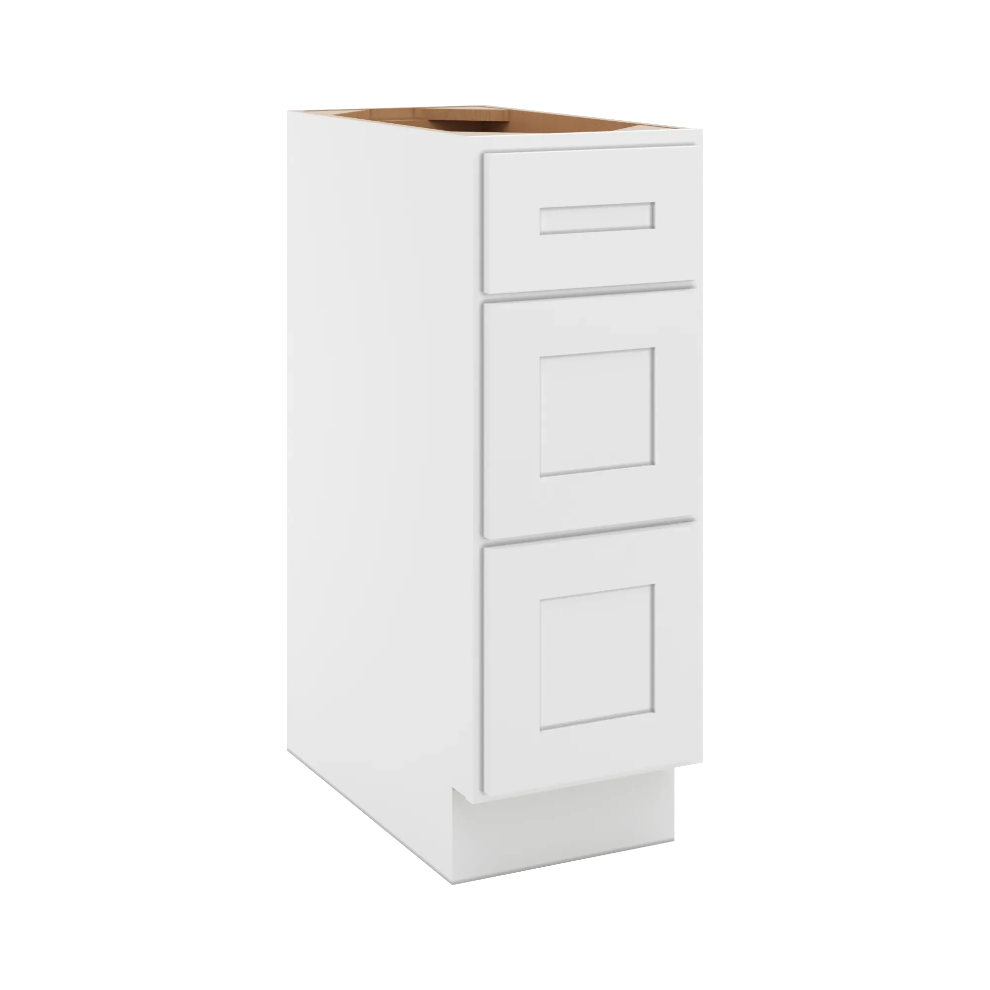cnc luxor 5 piece white 12 w 3 drawer base cabinet