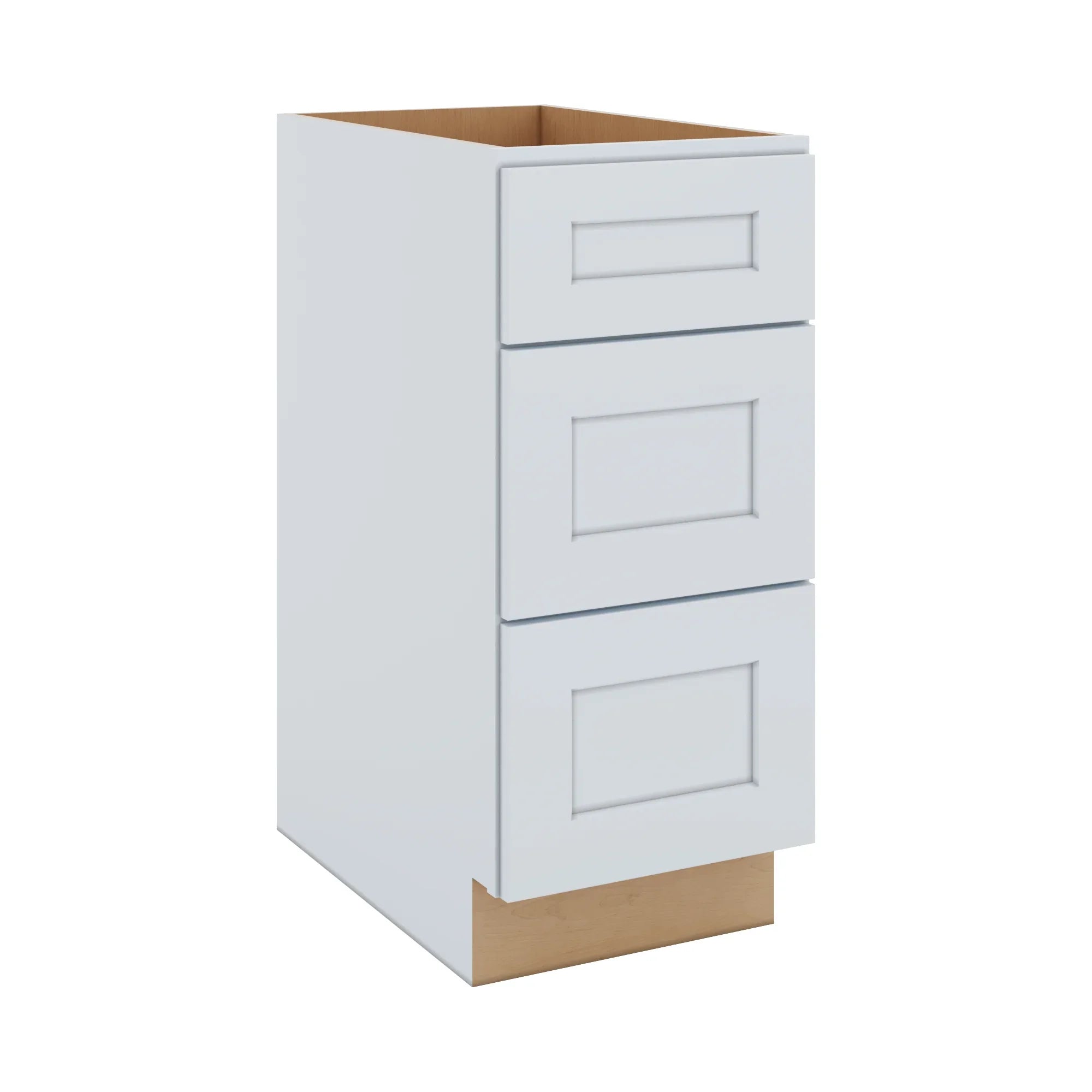 J&K White Shaker S8 Base w/3 Drawers - 15" W