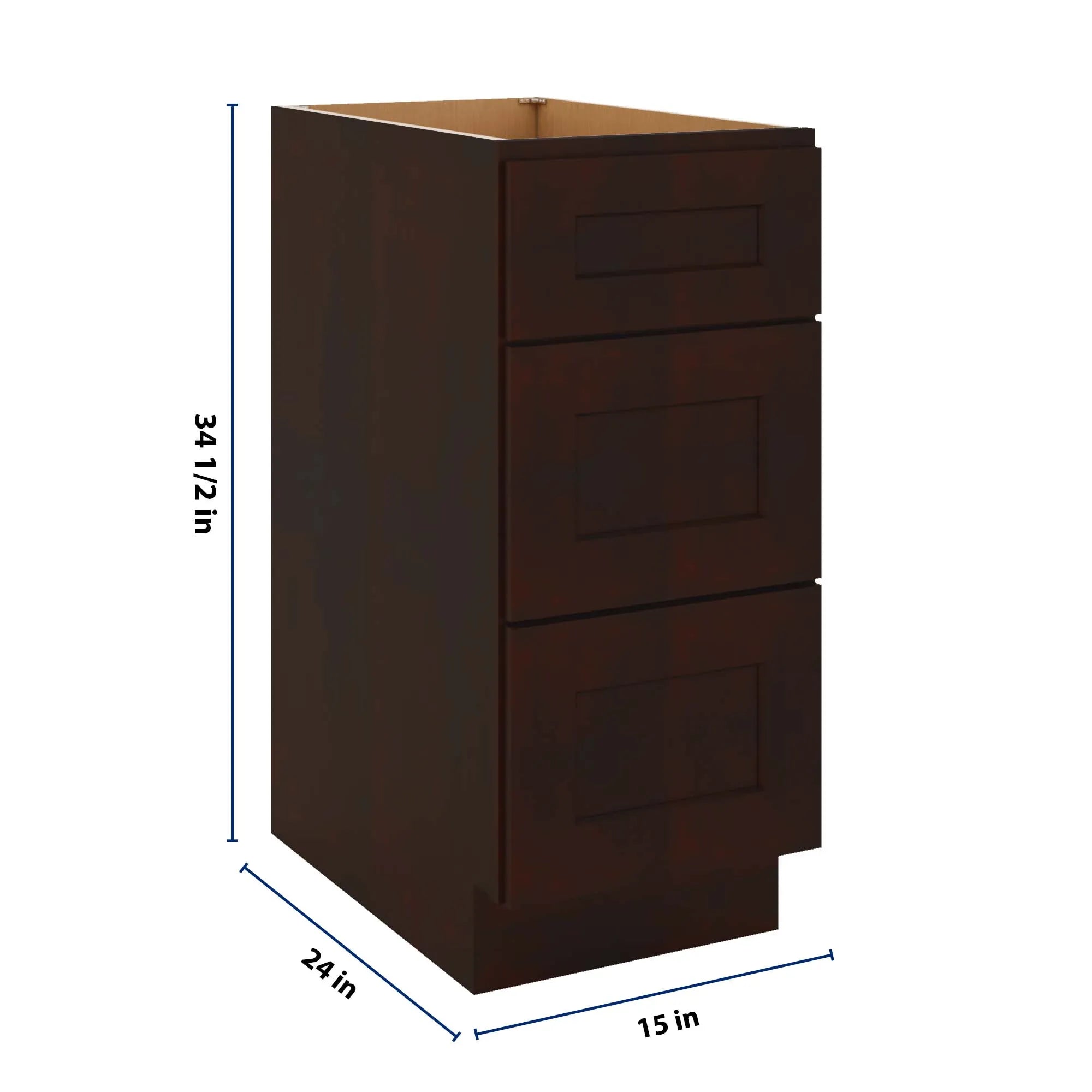 J&K Java Coffee S1 Base w/3 Drawers - 15" W