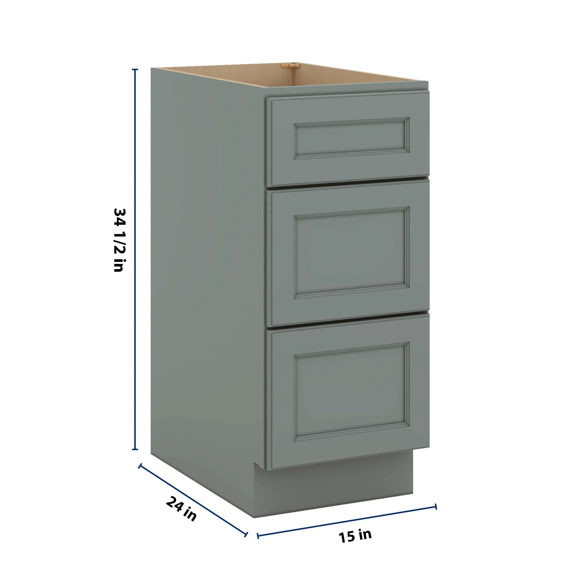 J&K Sage E3 Base w/3 Drawers - 15" W