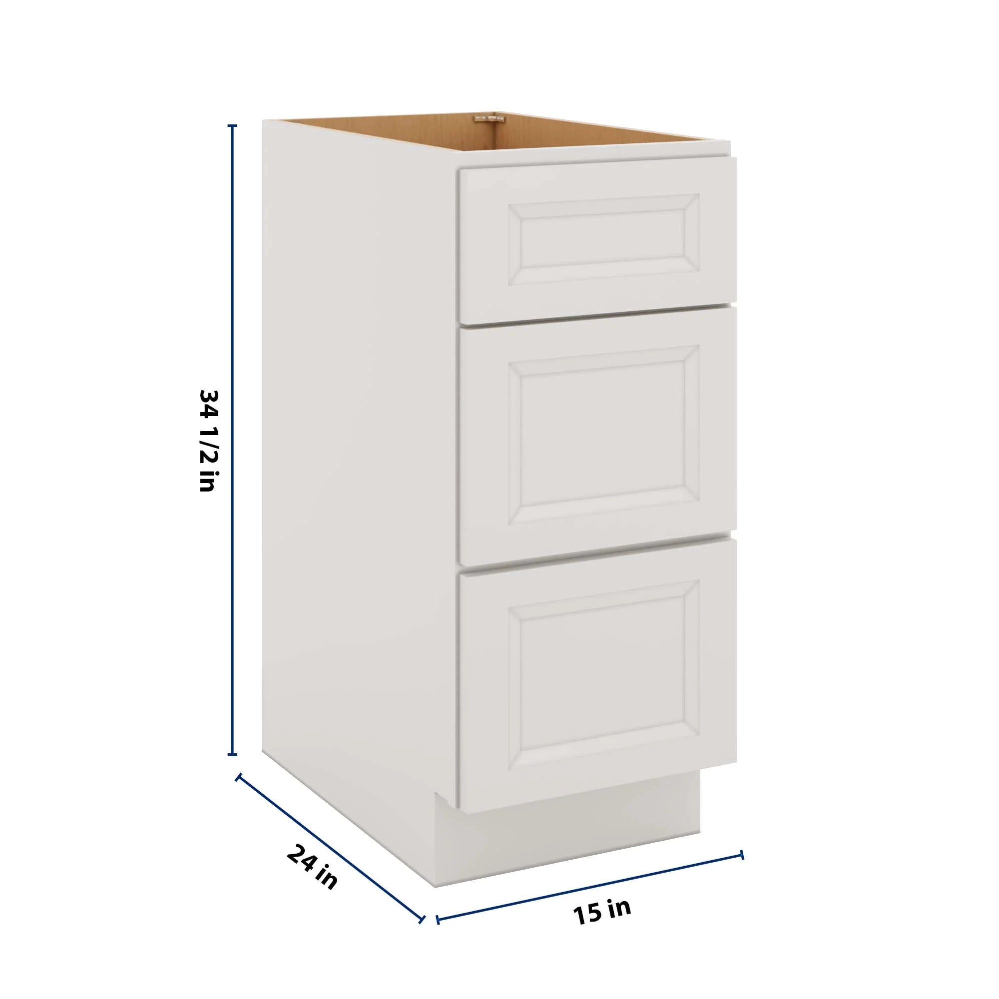 J&K Pure B5 Base w/3 Drawers - 15" W