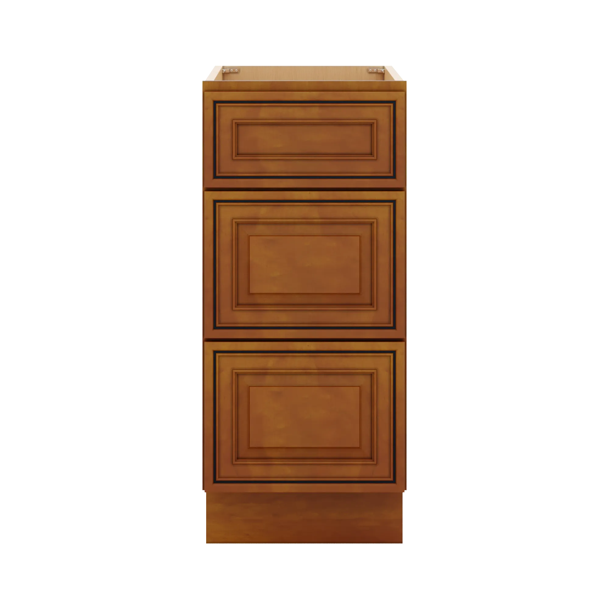 j k mocha glazed k10 base w 3 drawers 15 w