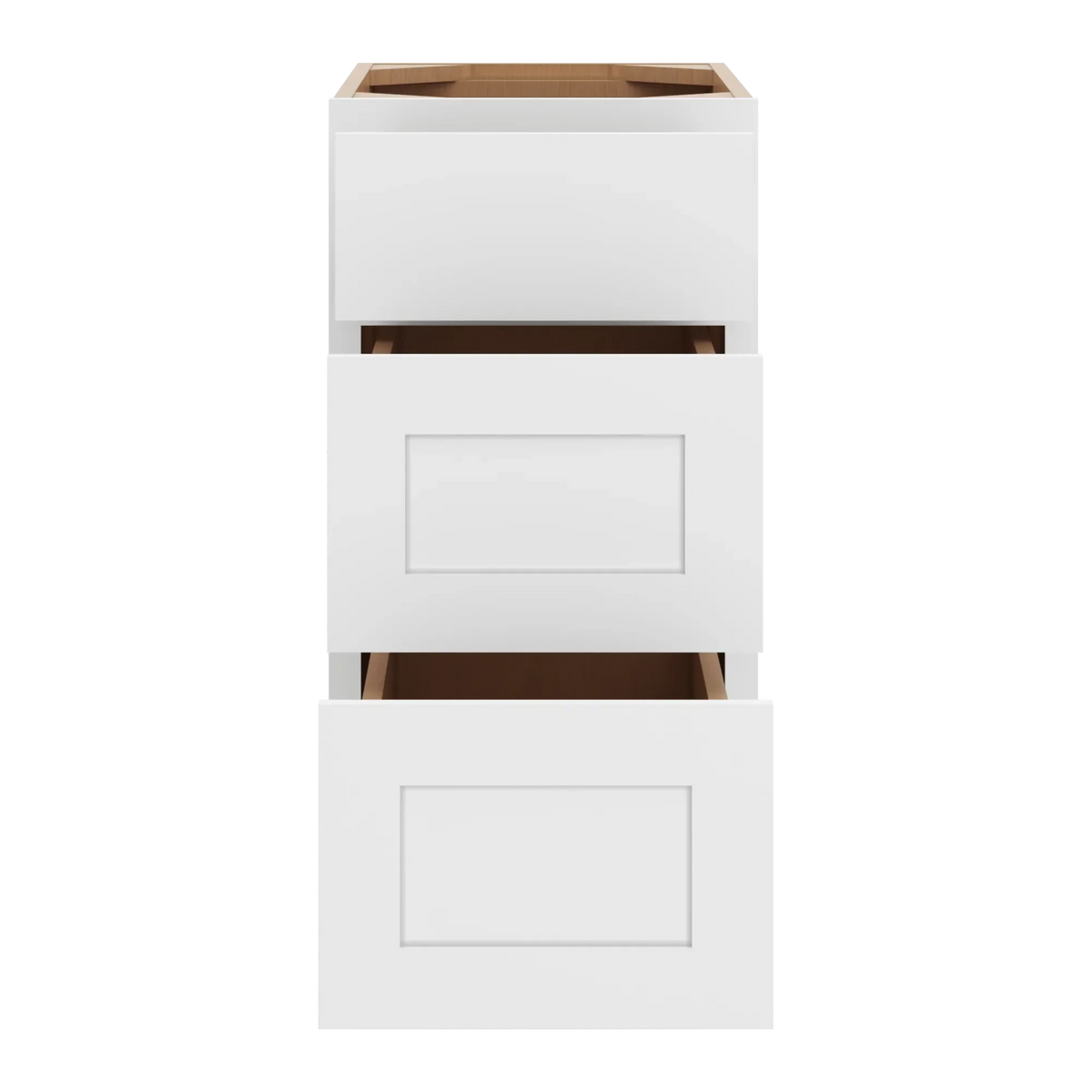cnc luxor white 15 w x 32 1 2 h 3 drawer base cabinet