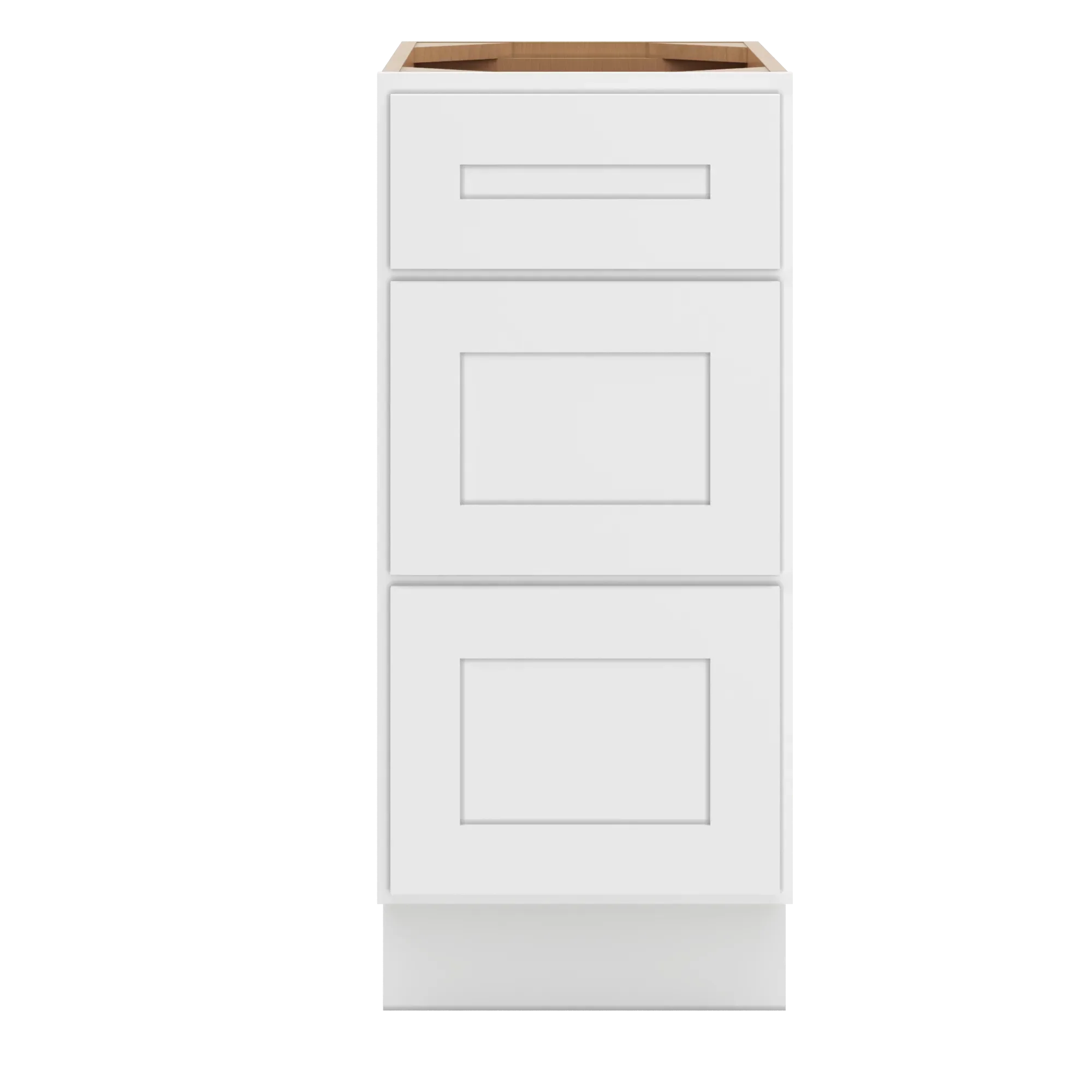 cnc luxor 5 piece white 15 w 3 drawer base cabinet