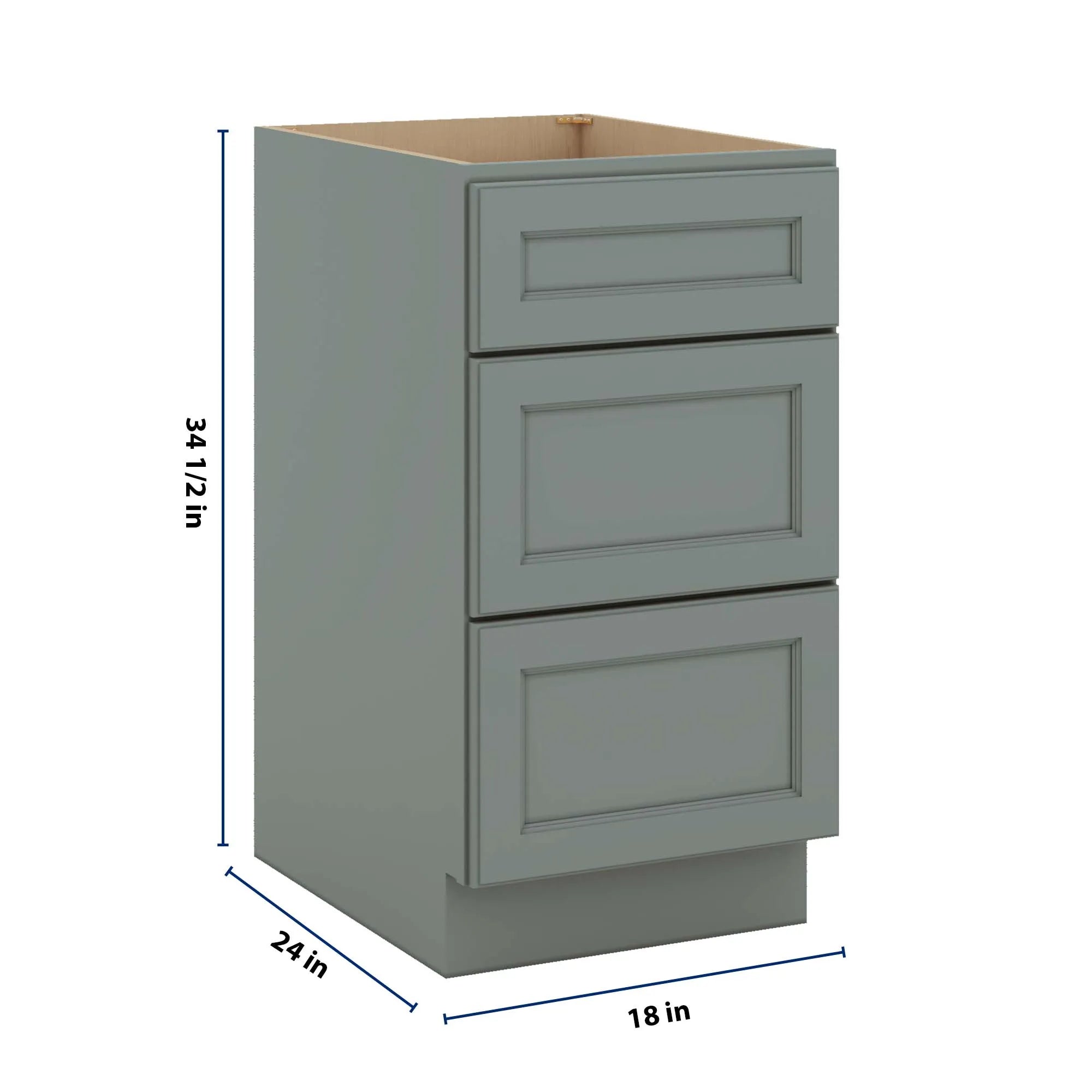 J&K Sage E3 Base w/3 Drawers - 18" W