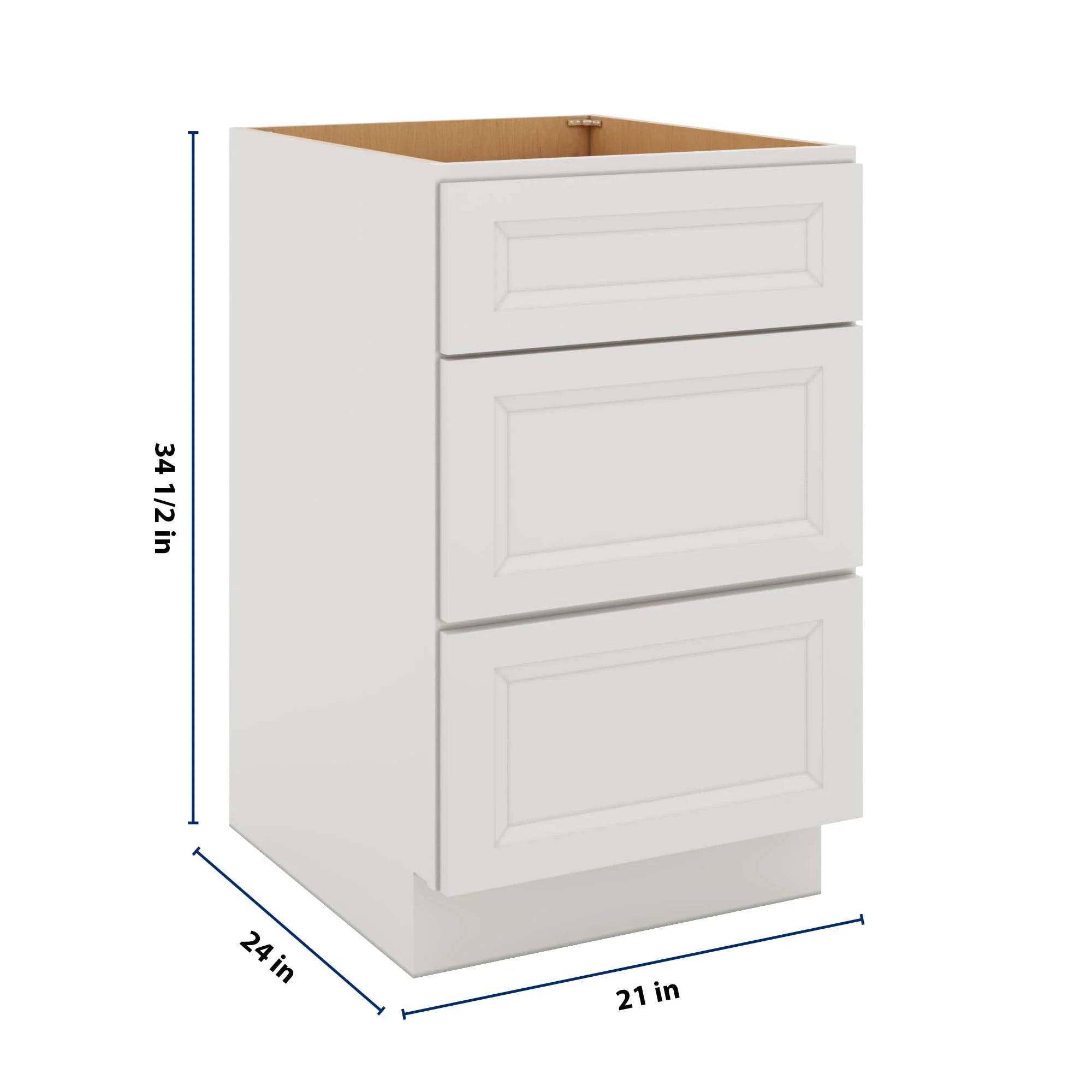 J&K Pure B5 Base w/3 Drawers - 21" W