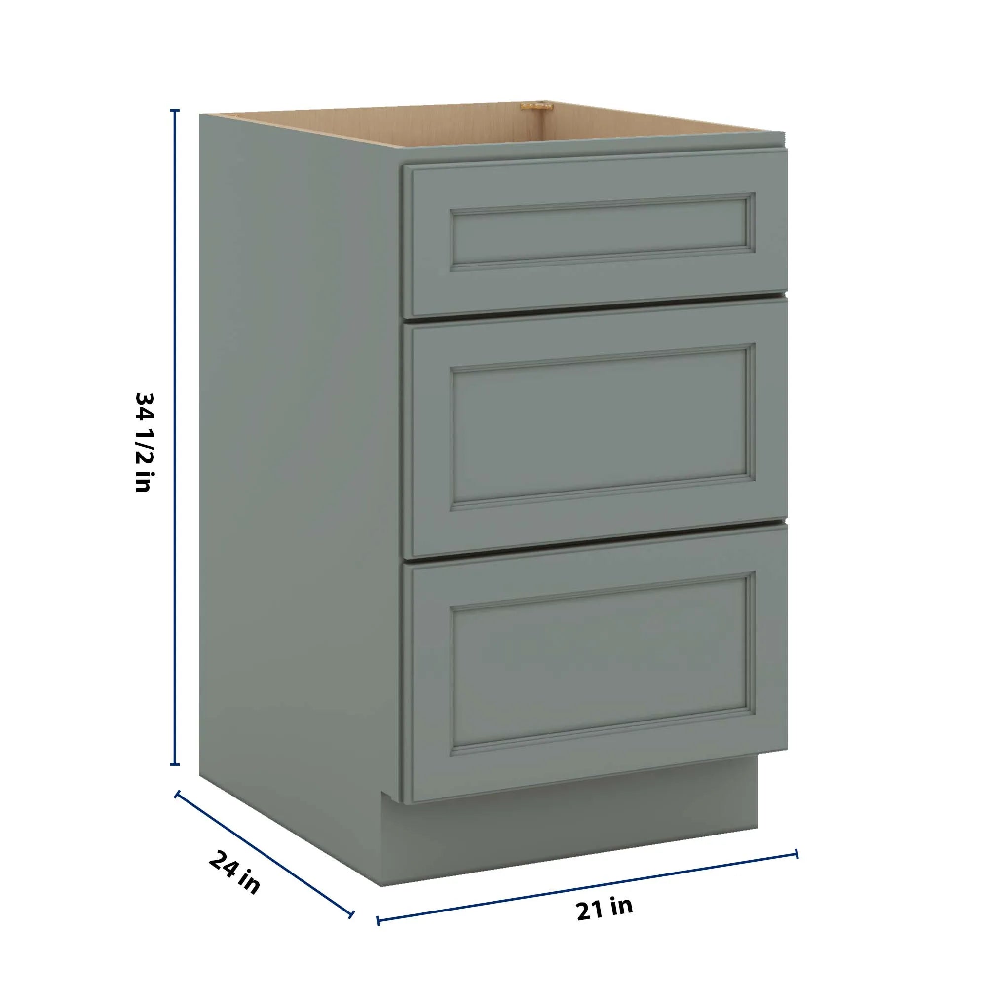 J&K Sage E3 Base w/3 Drawers - 21" W