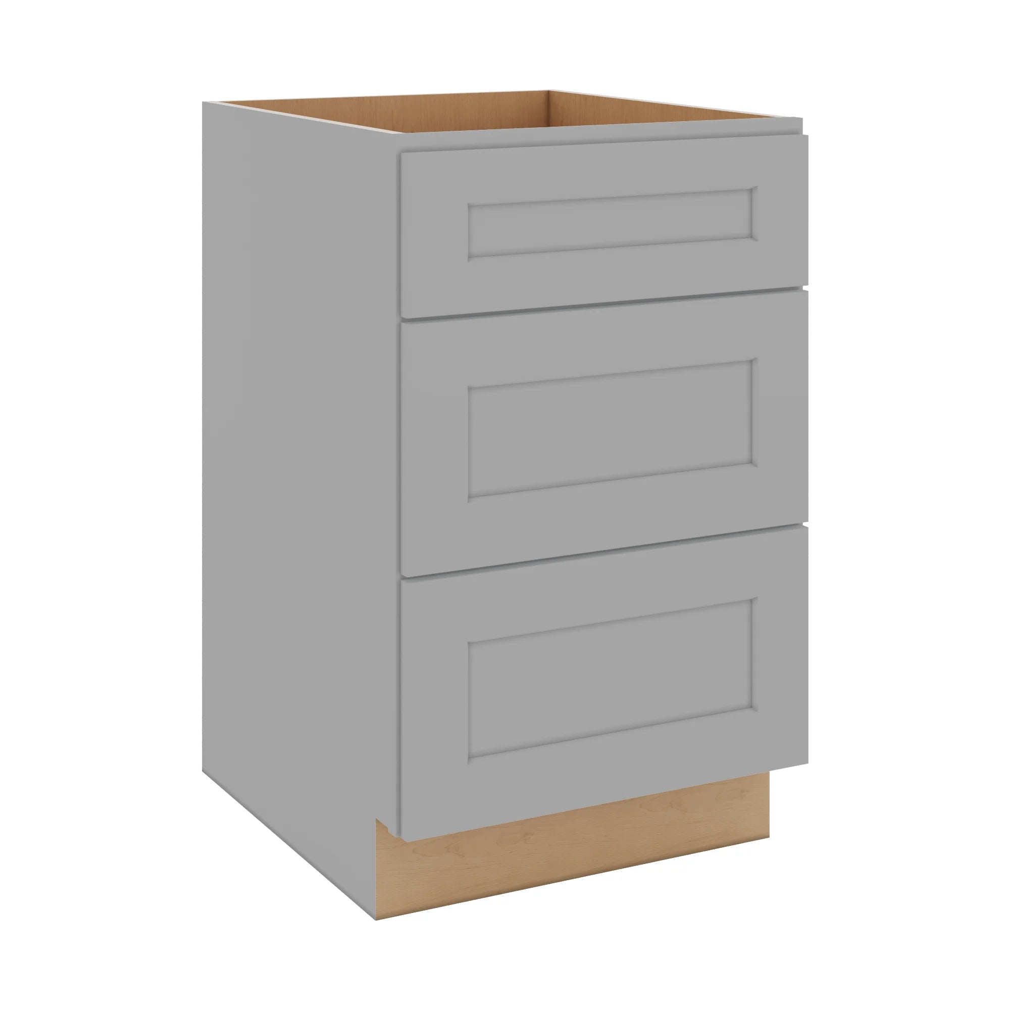 J&K Castle Grey S5 Base w/3 Drawers - 21" W