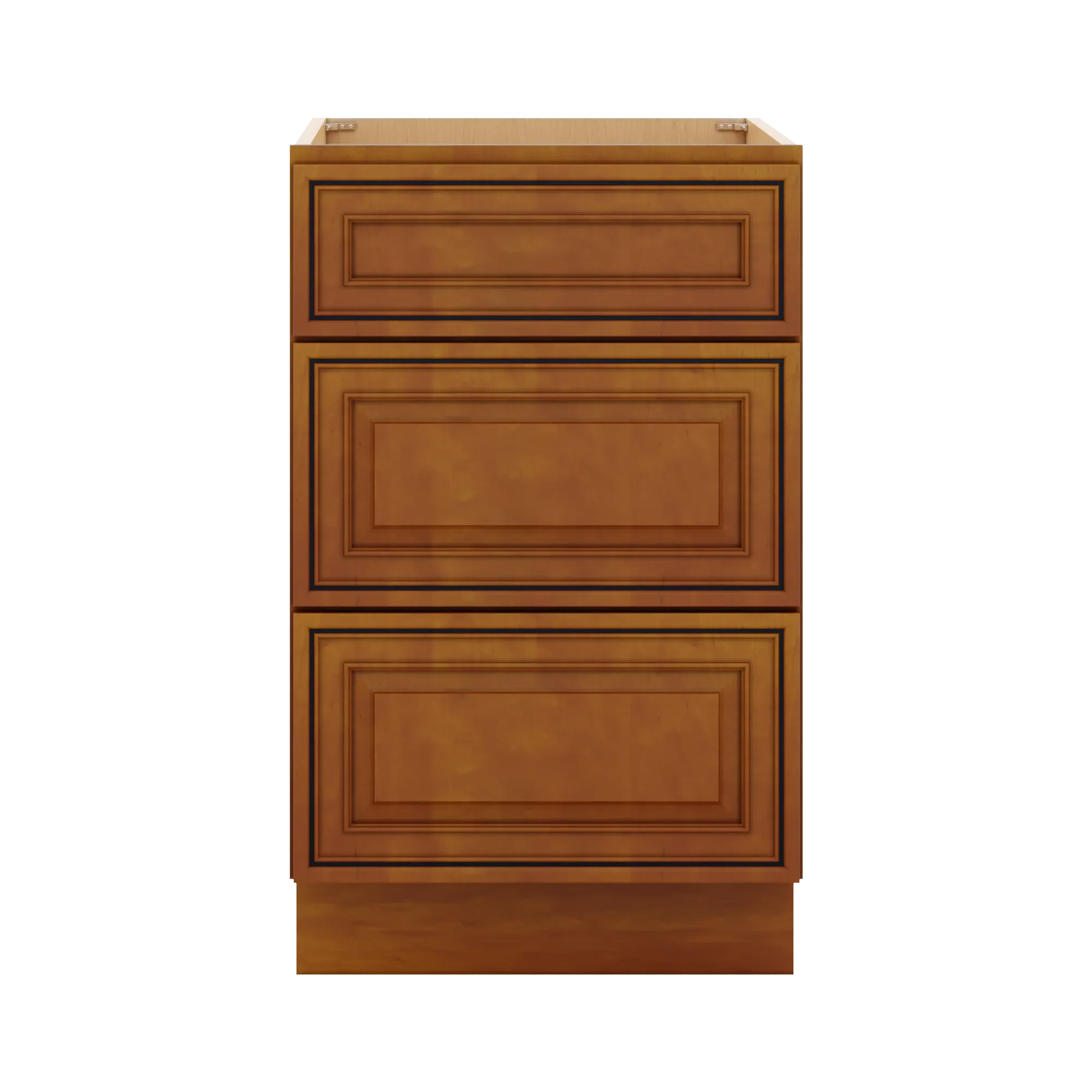 j k mocha glazed k10 base w 3 drawers 21 w