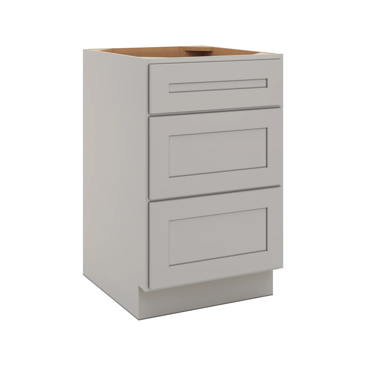 CNC Luxor 5-Piece Misty Grey 21" W 3 Drawer Base Cabinet