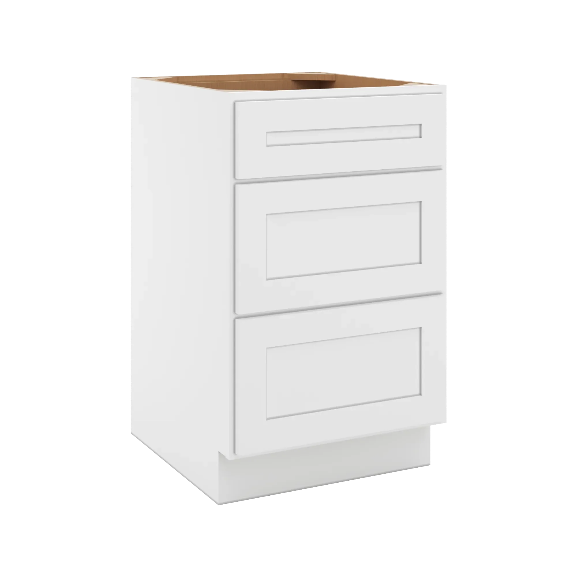 cnc luxor 5 piece white 21 w 3 drawer base cabinet