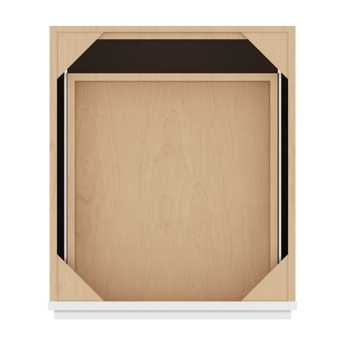 cnc luxor white 21 w 3 drawer base cabinet
