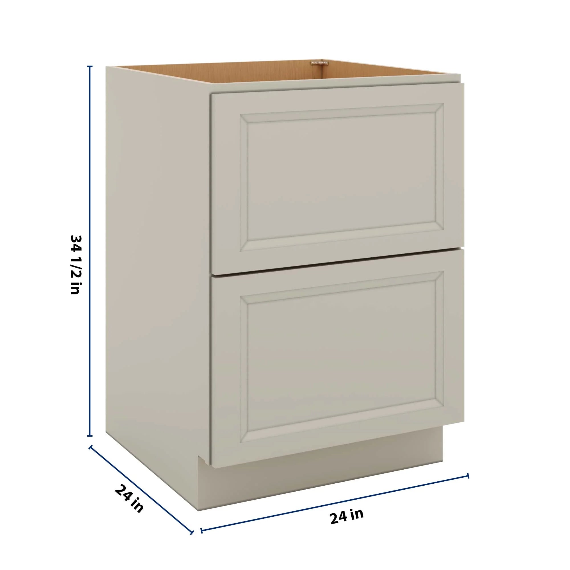J&K Pebble B6 Base w/2 Drawers - 24" W