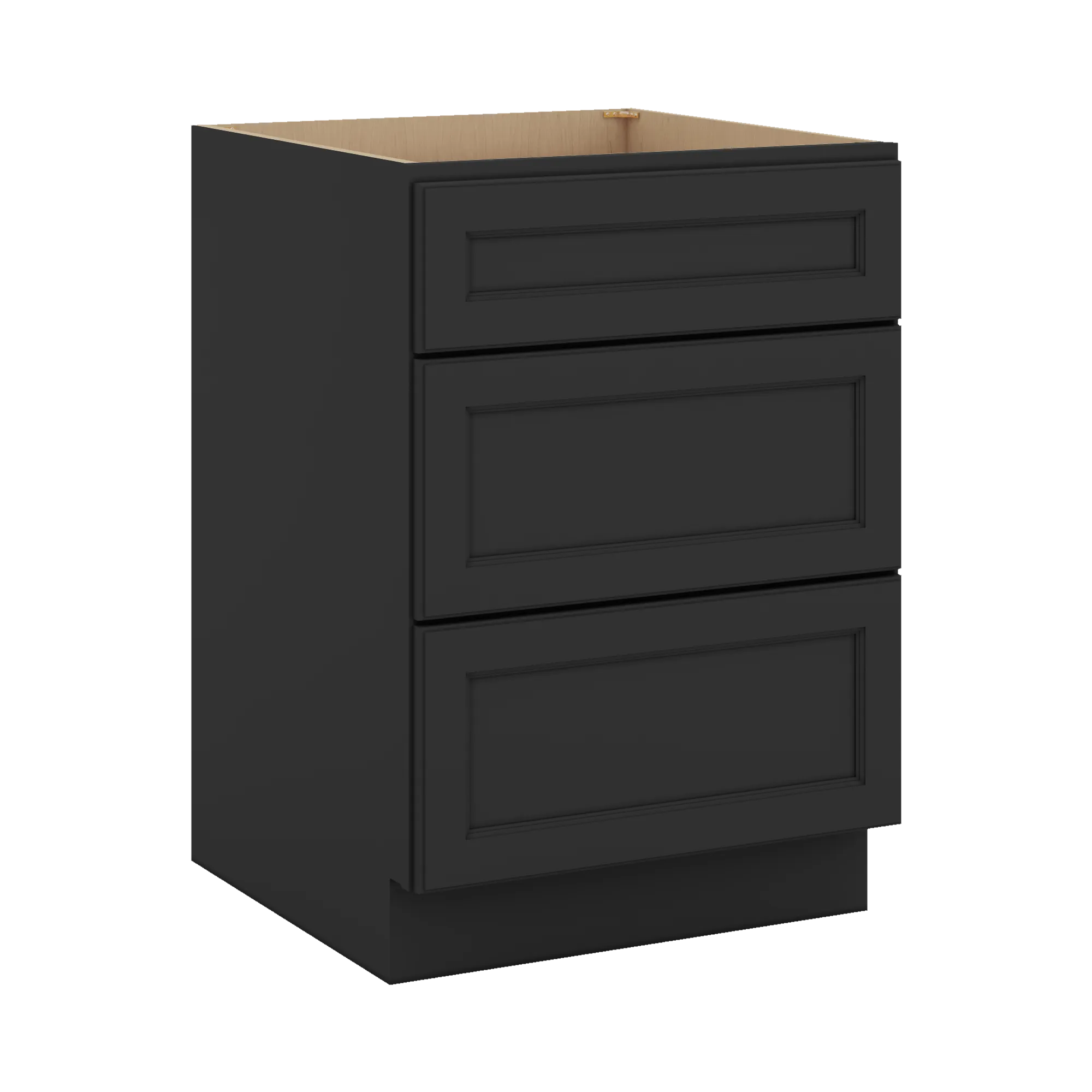 J&K Charcoal E2 Base w/3 Drawers - 24" W
