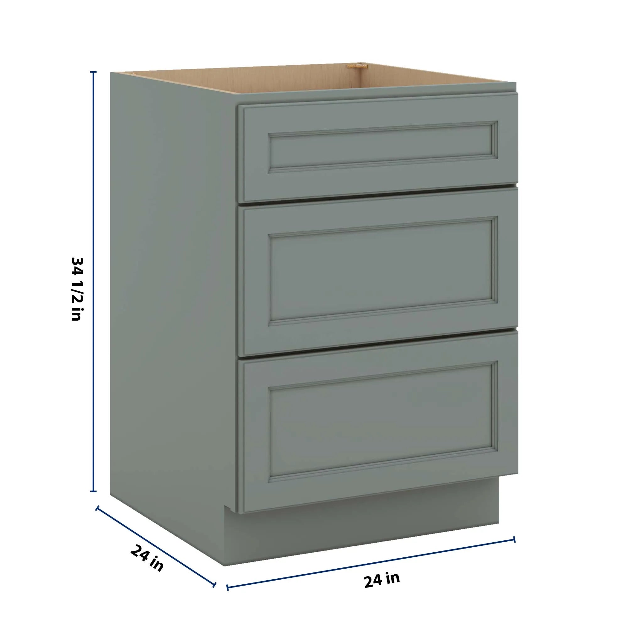 J&K Sage E3 Base w/3 Drawers - 24" W