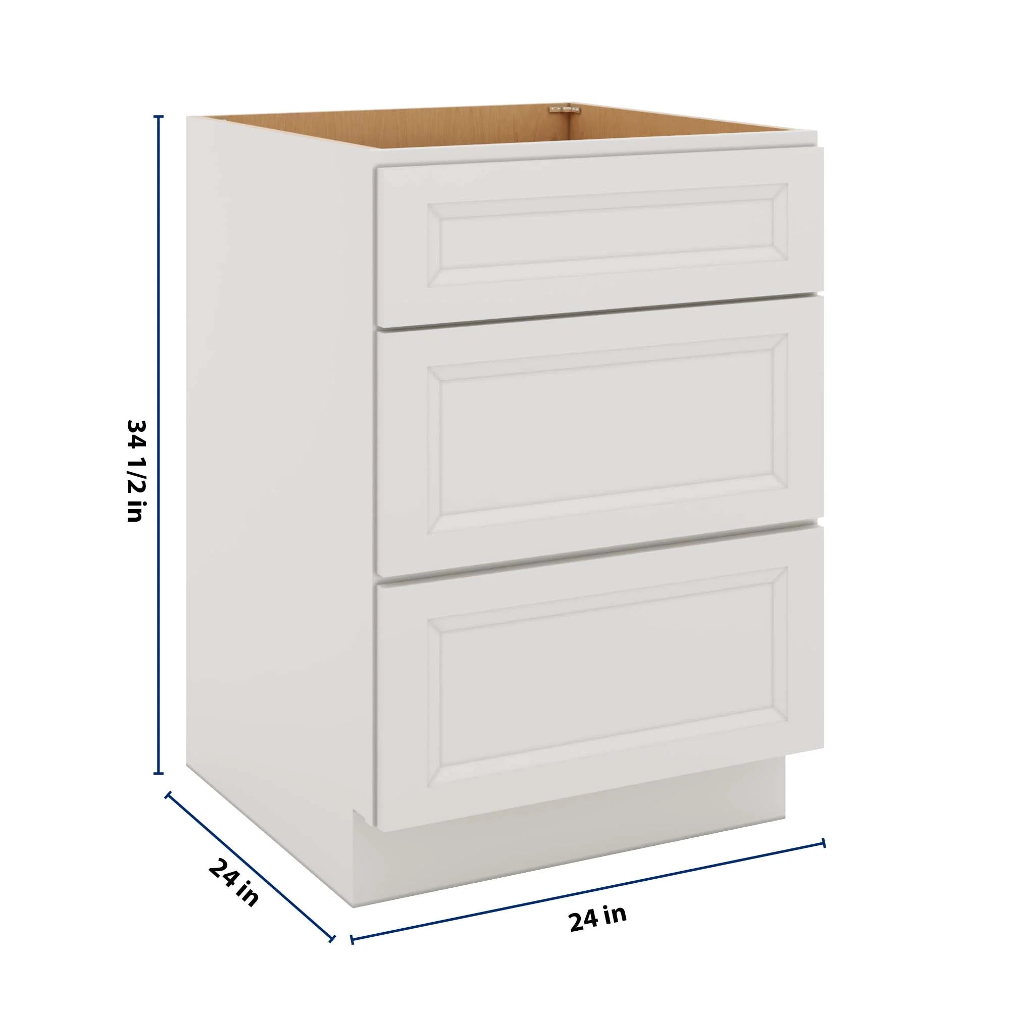 J&K Pure B5 Base w/3 Drawers - 24" W